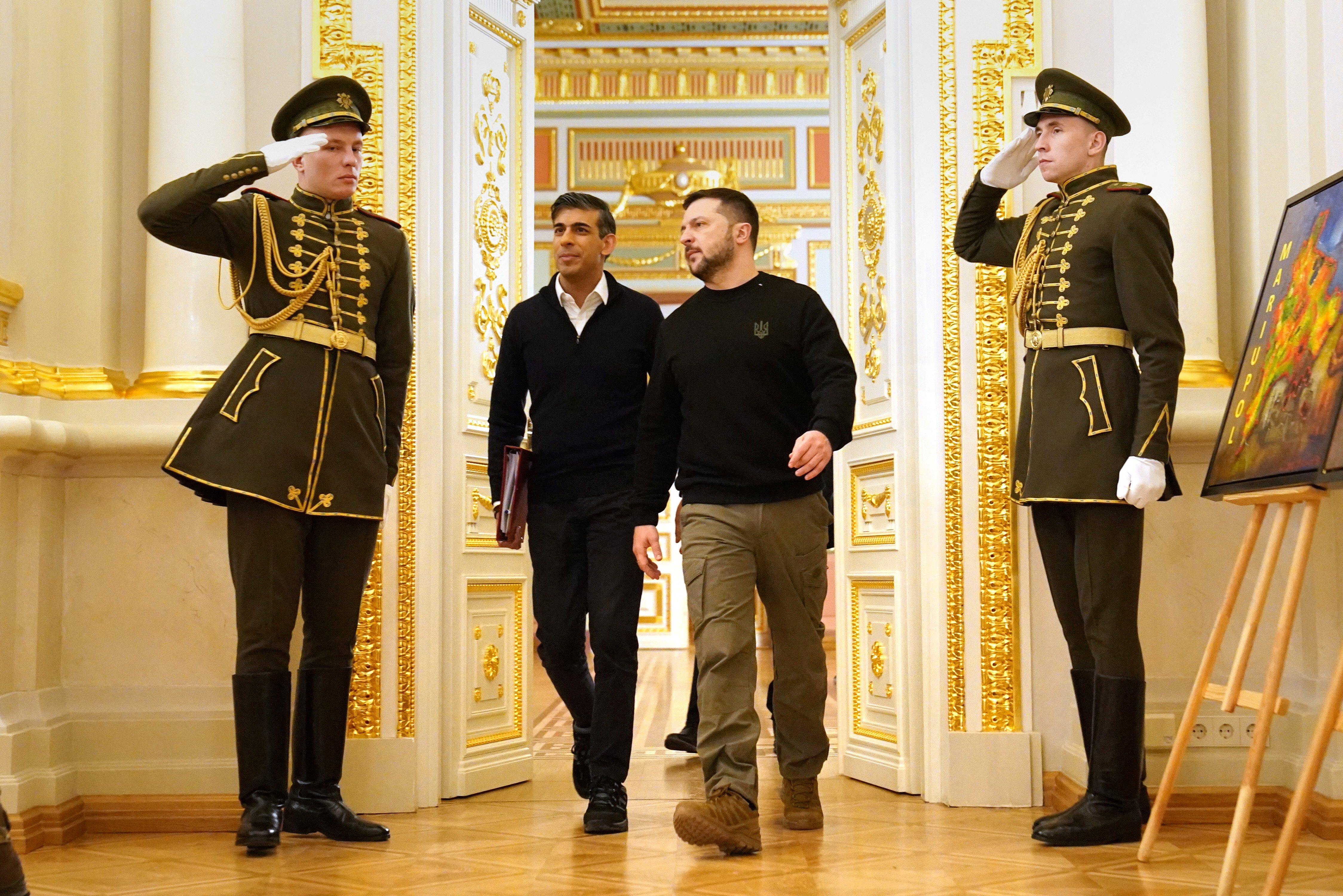 British PM Sunak visits Kyiv during Russian invasion of Ukraine