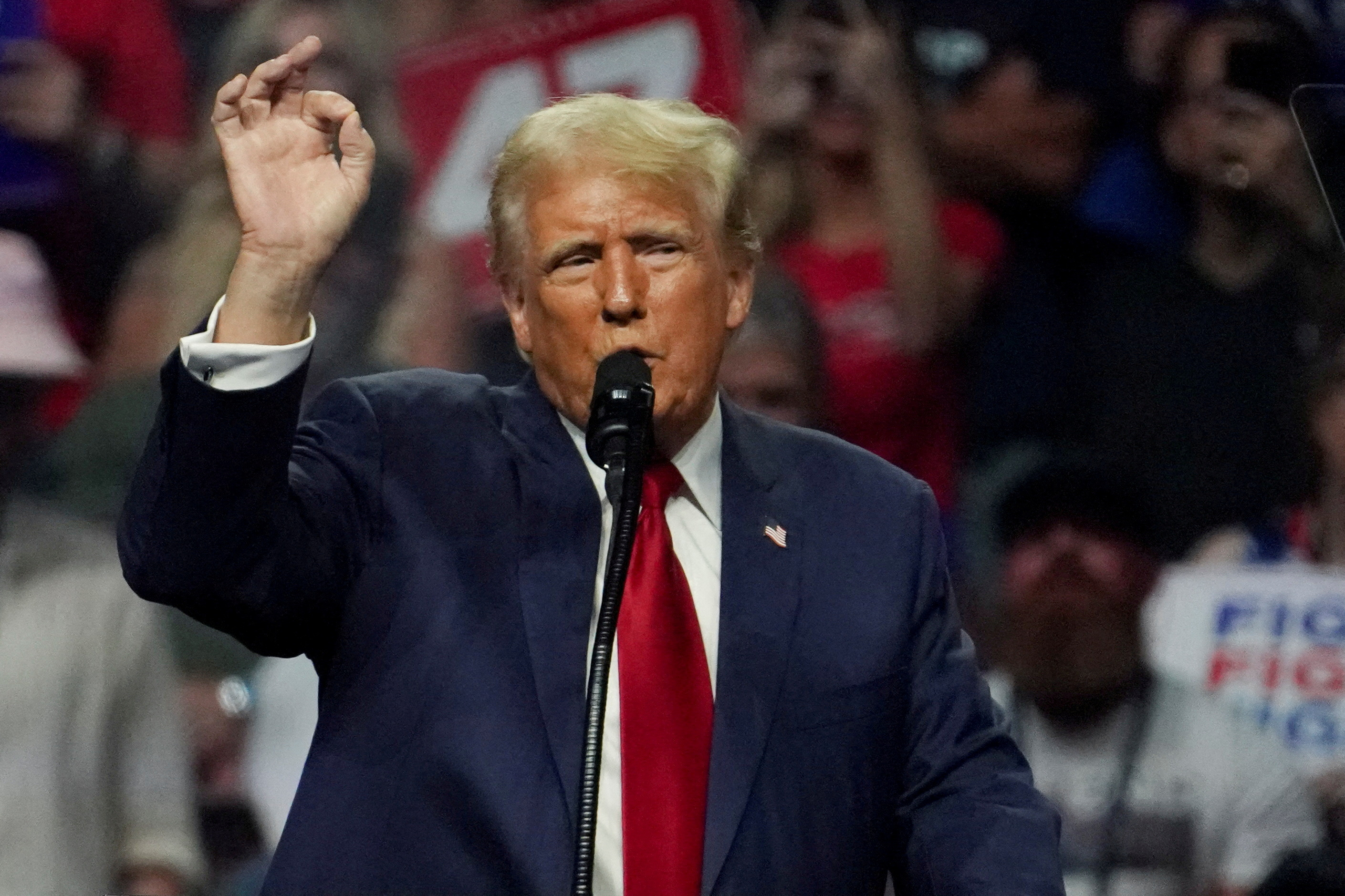 Republican presidential nominee and former U.S. President Trump holds rally in Glendale, Arizona