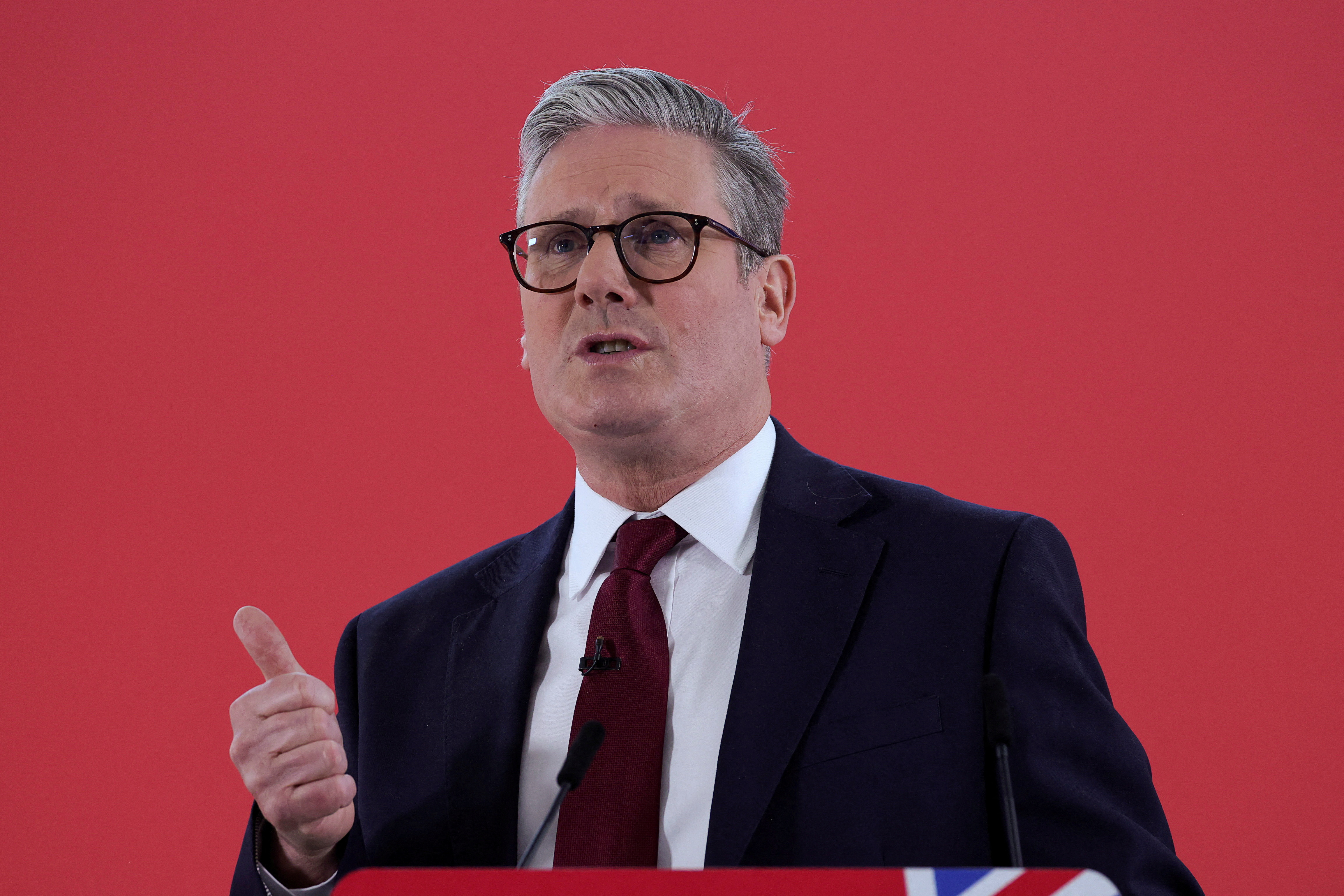 Britain's opposition Labour Party leader Keir Starmer sets out plans to tackle small boat crossings