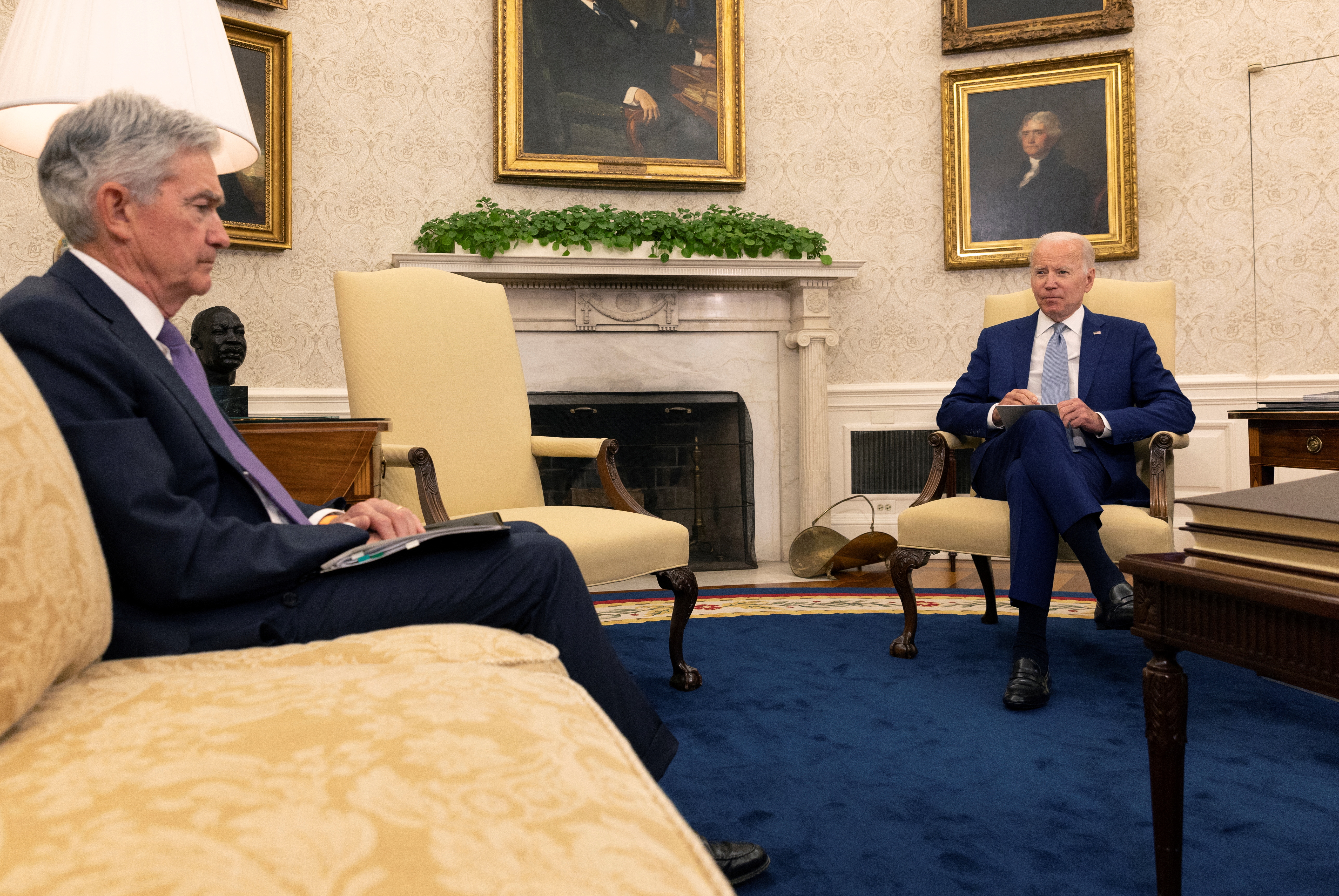U.S. President Biden meets with