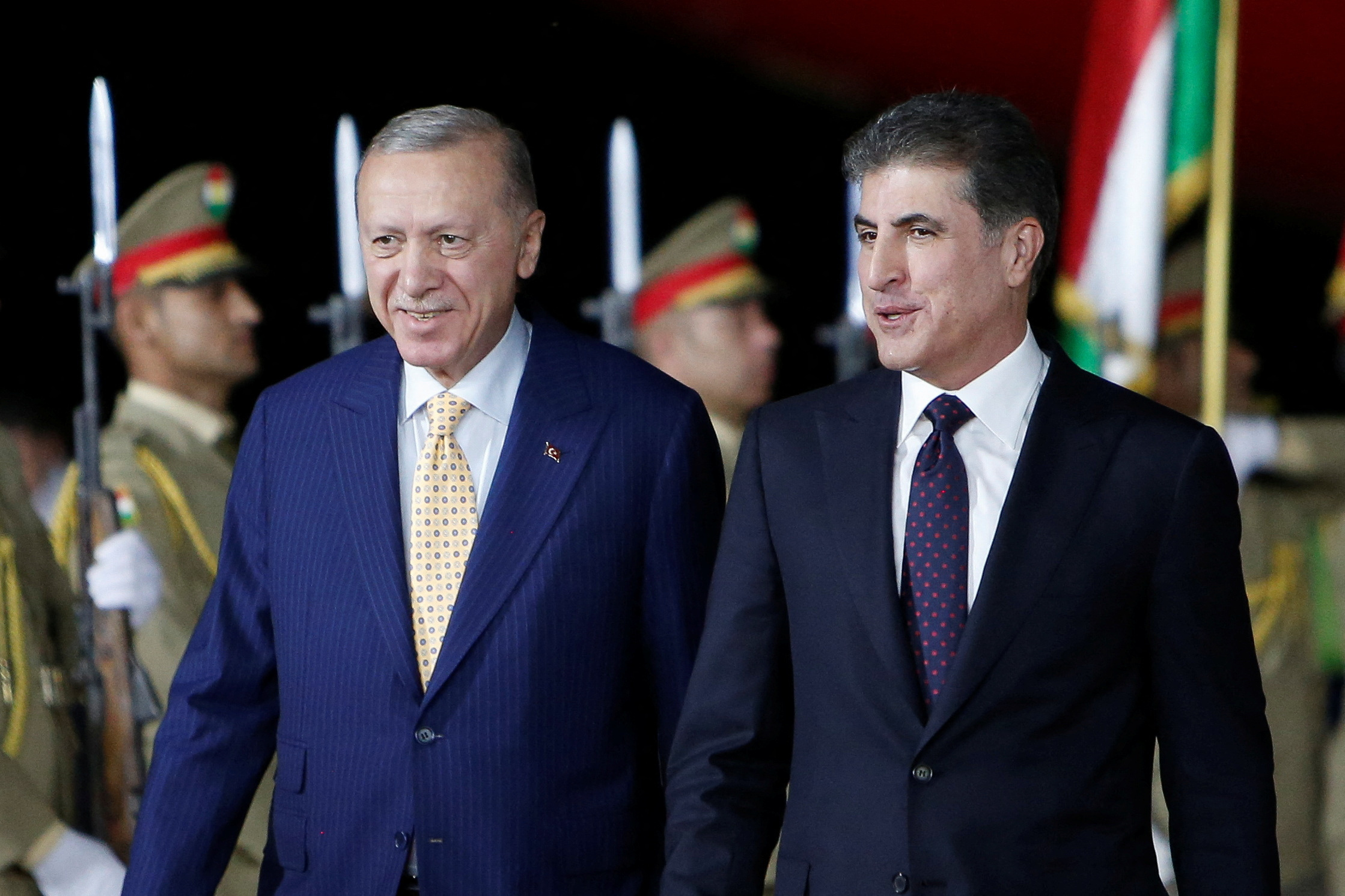 Turkish President Tayyip Erdogan visits Erbil