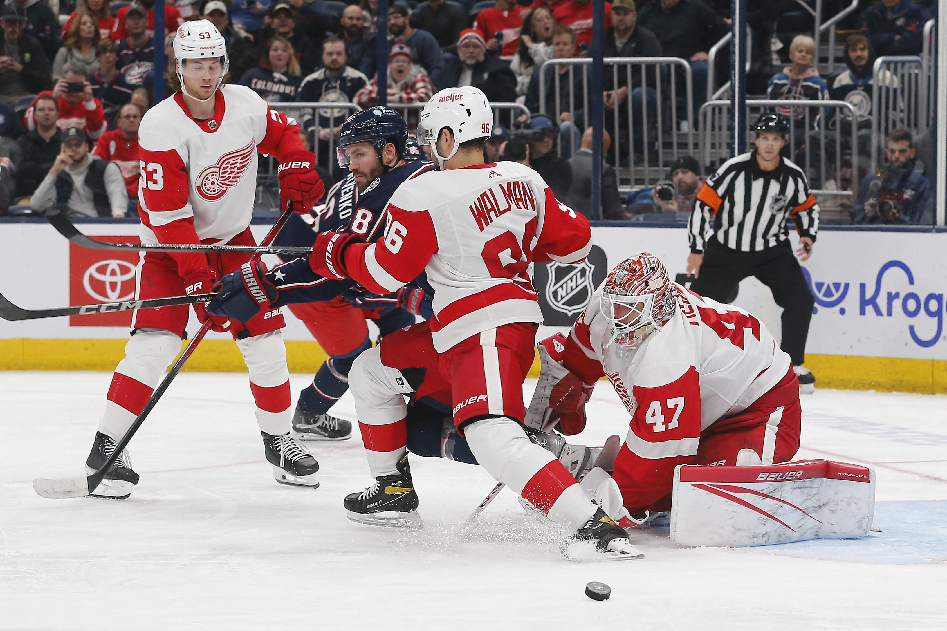 James Reimer, four goal-scorers carry Red Wings past Blue Jackets | Reuters