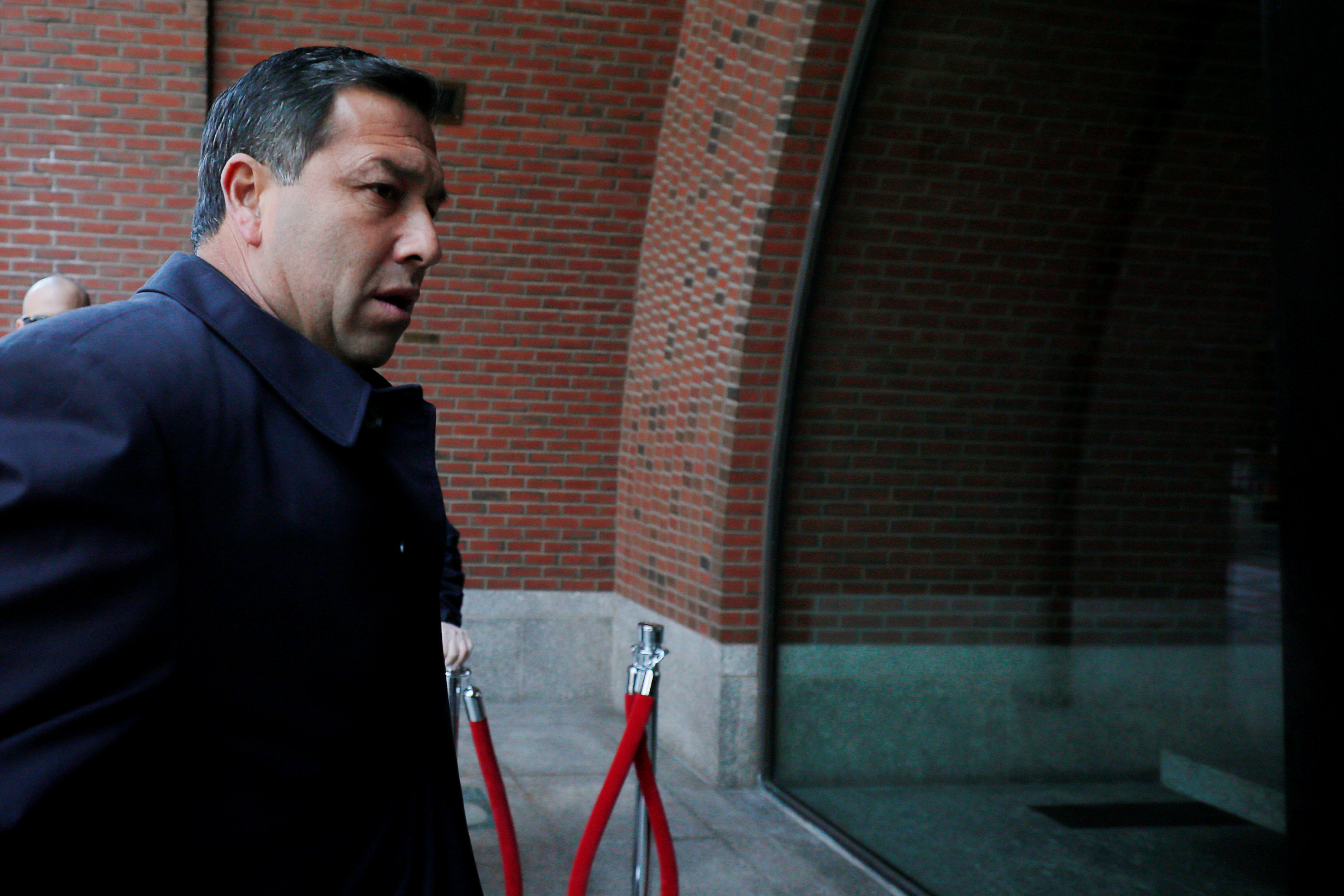 Jorge Salcedo arrives at the federal courthouse in Boston