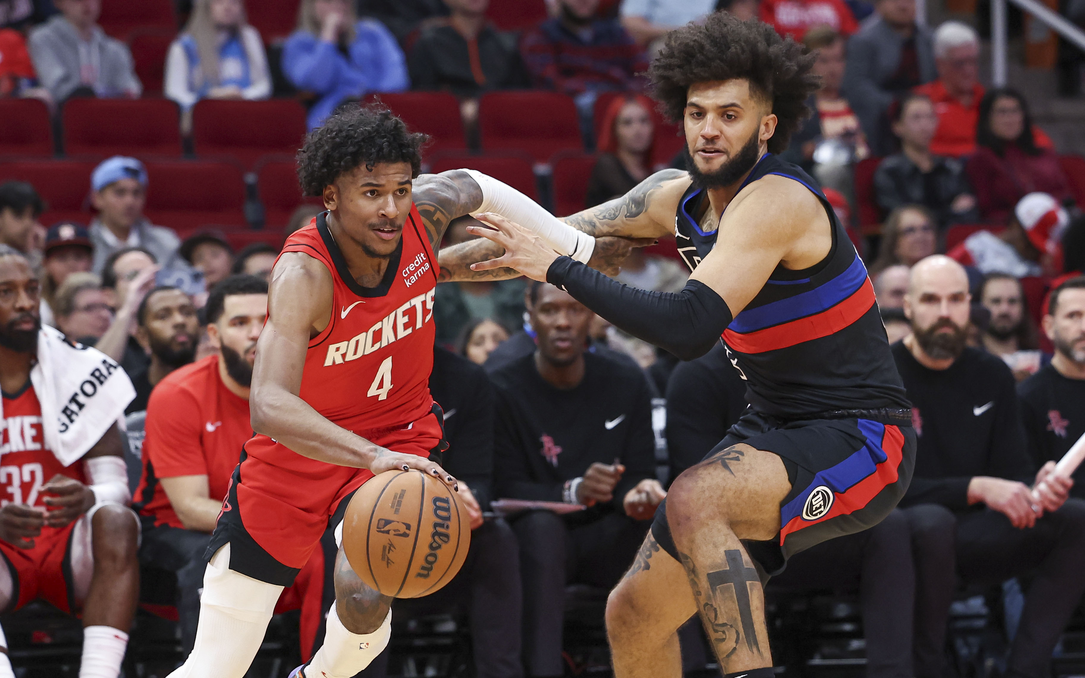 Pistons start strong but Rockets' offense takes over for win | Reuters