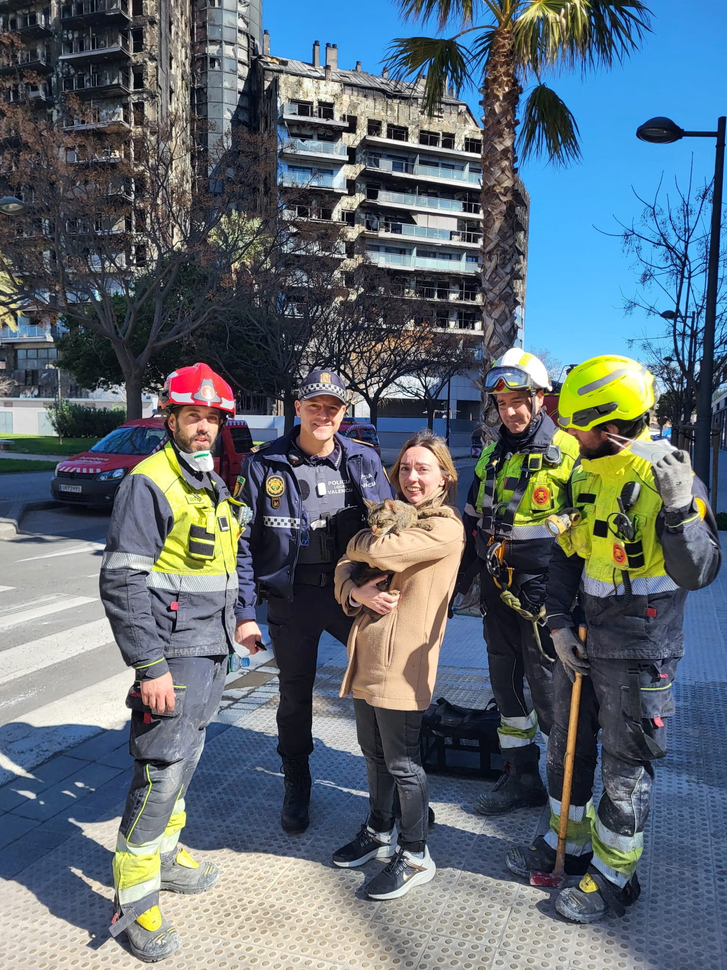 Unlikely survivor Coco the cat found 8 days after fire in Valencia ...