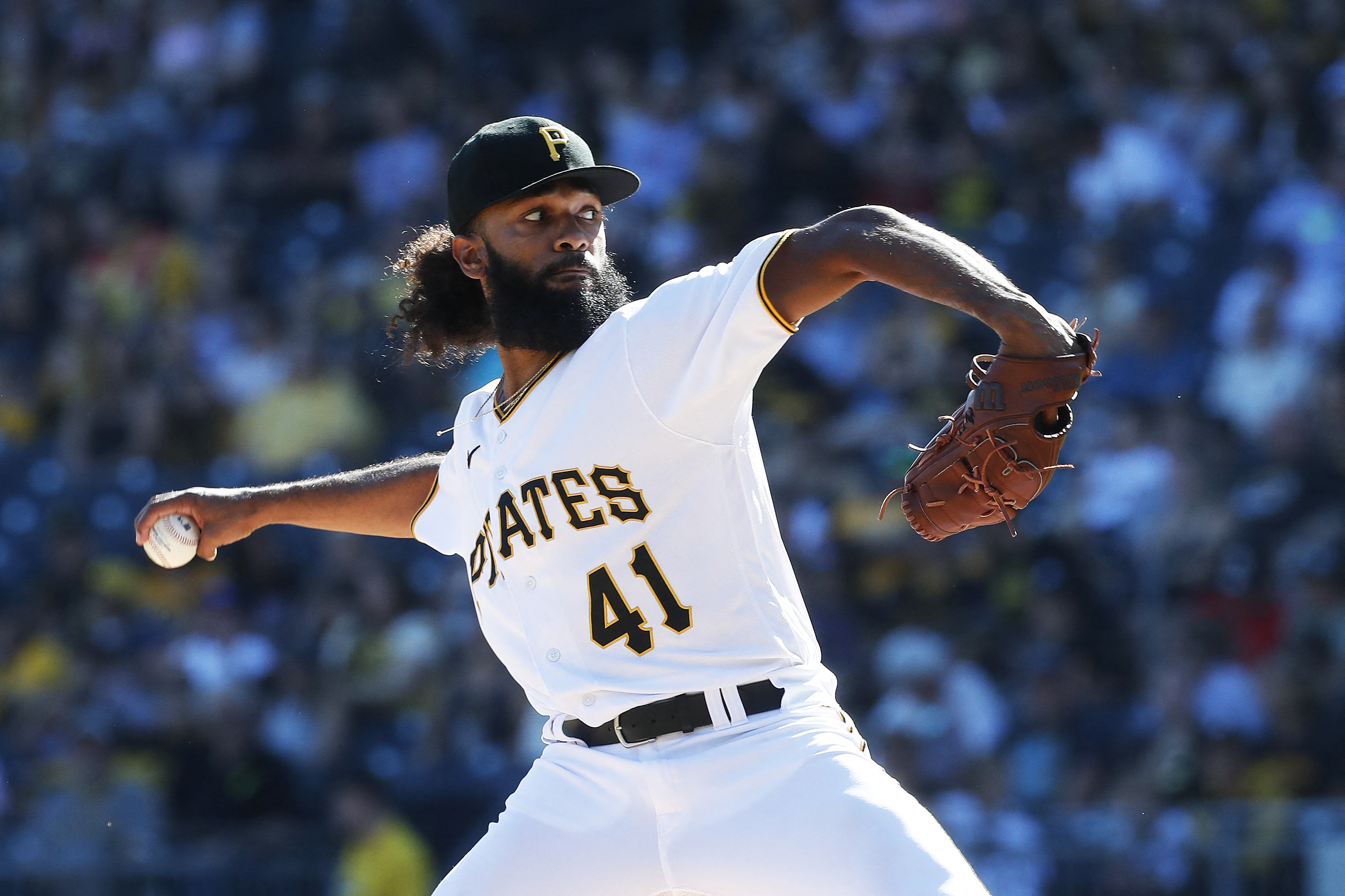 Miami Marlins relief pitcher Huascar Brazoban throws a pitch in the News  Photo - Getty Images