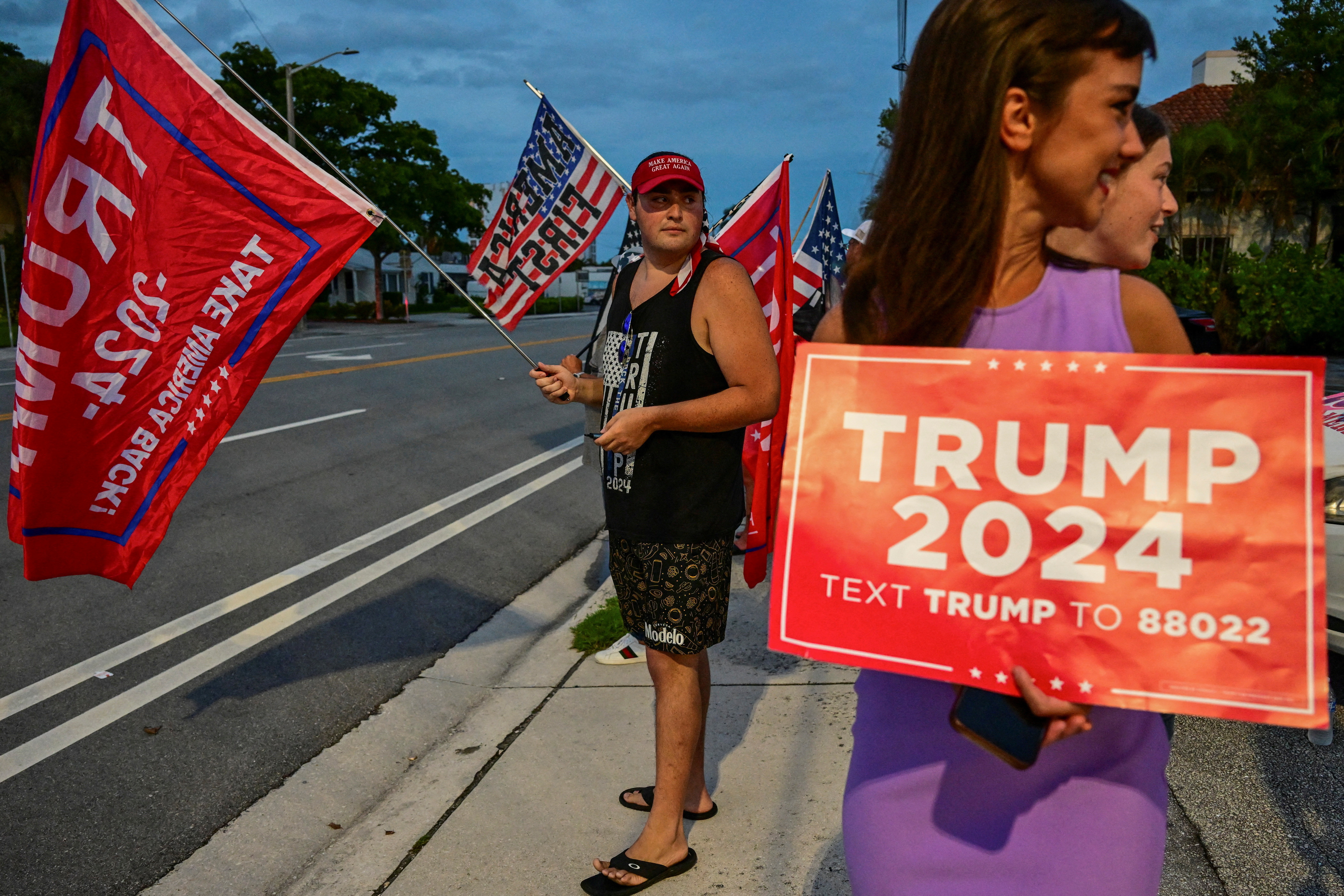 Police investigate reports of shots fired outside Trump International Golf Club in West Palm Beach