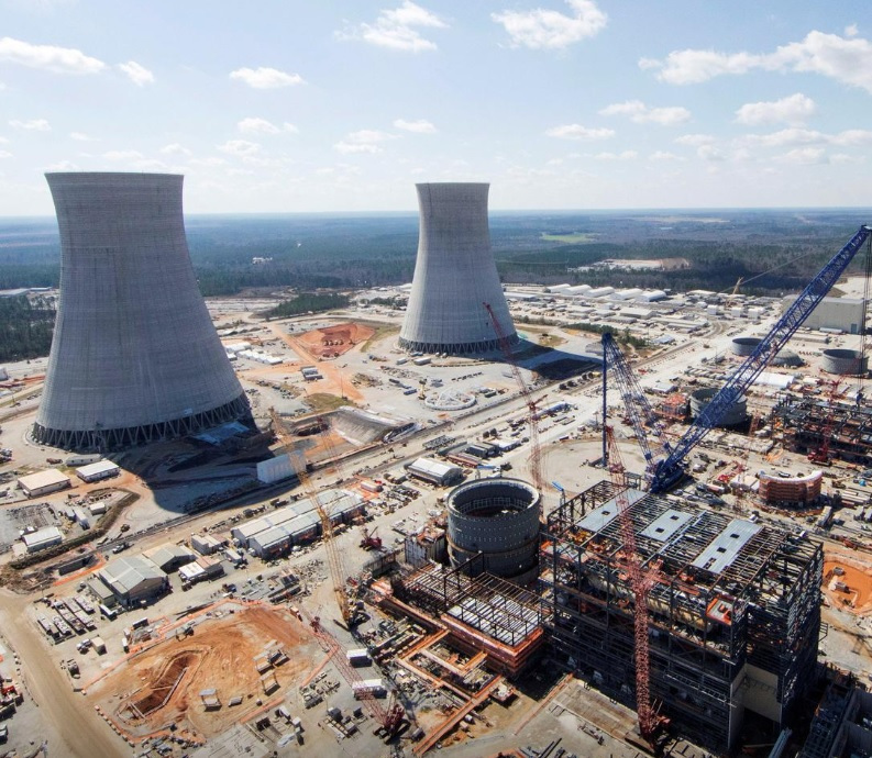 Vogtle 3 and 4 nuclear reactors under construction in 2017