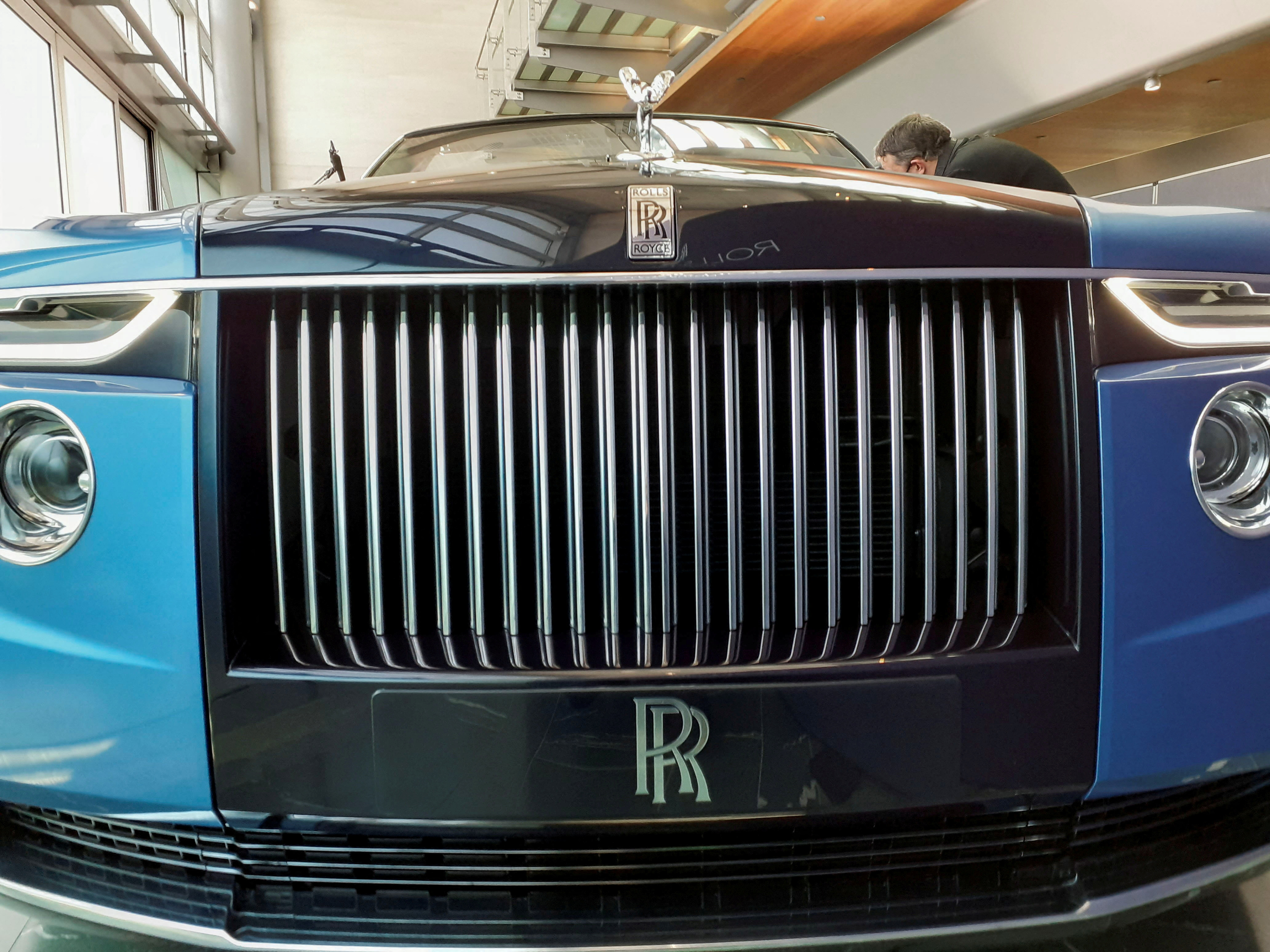 A hand made Rolls-Royce described as 'the most refined picnic facility on earth' is unveiled at the company’s factory in Goodwood