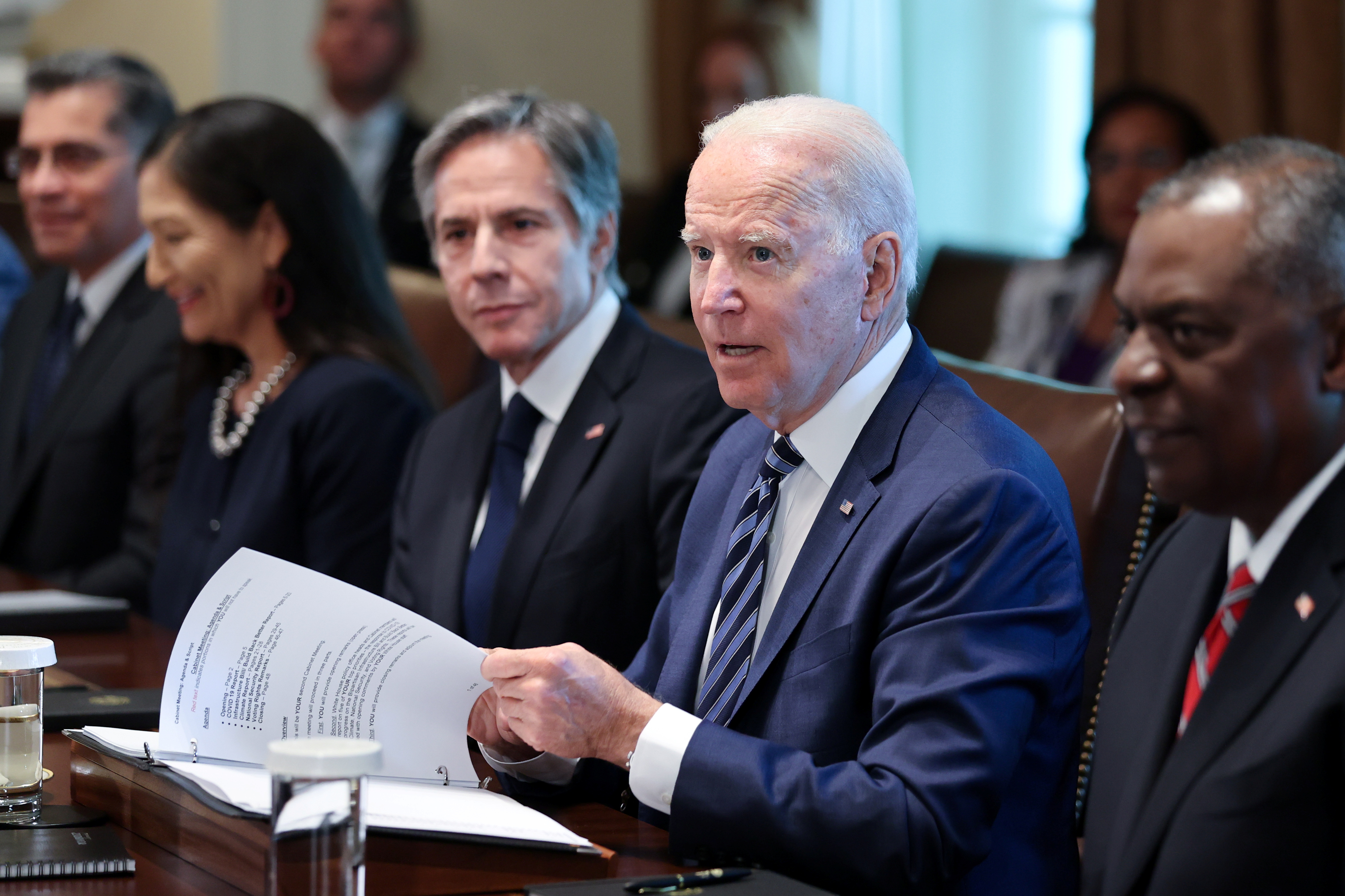 U.S. President Biden holds Cabinet meeting at the White House in Washington