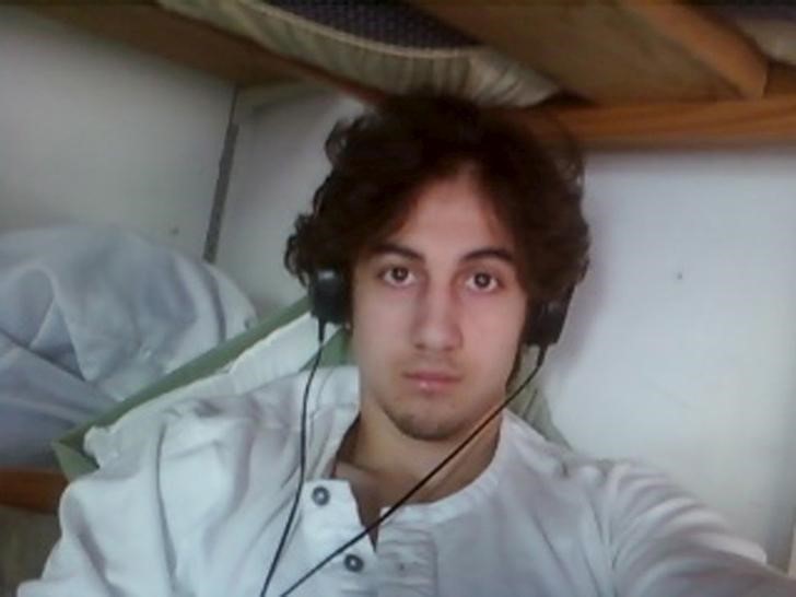 File photo of Boston bombing suspect Dzhokhar Tsarnaev in this handout photo presented as evidence by the U.S. Attorney's Office in Boston