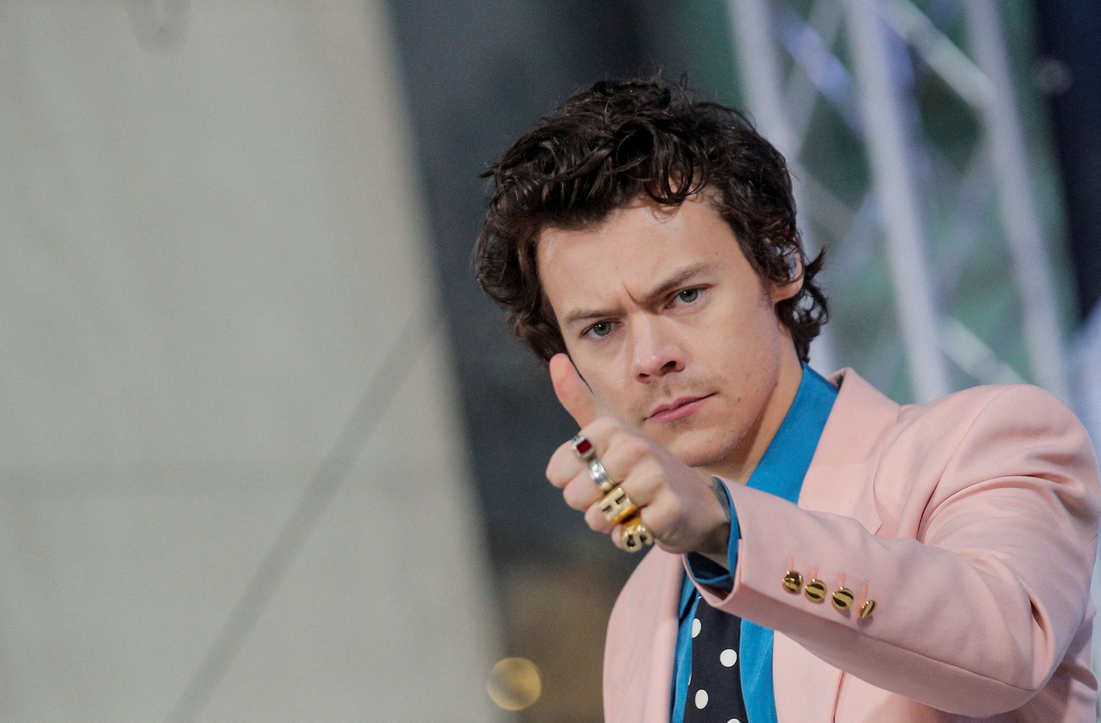 Singer Harry Styles performs on NBC's 'Today' show in New York City, U.S., February 26, 2020. REUTERS/Brendan McDermid