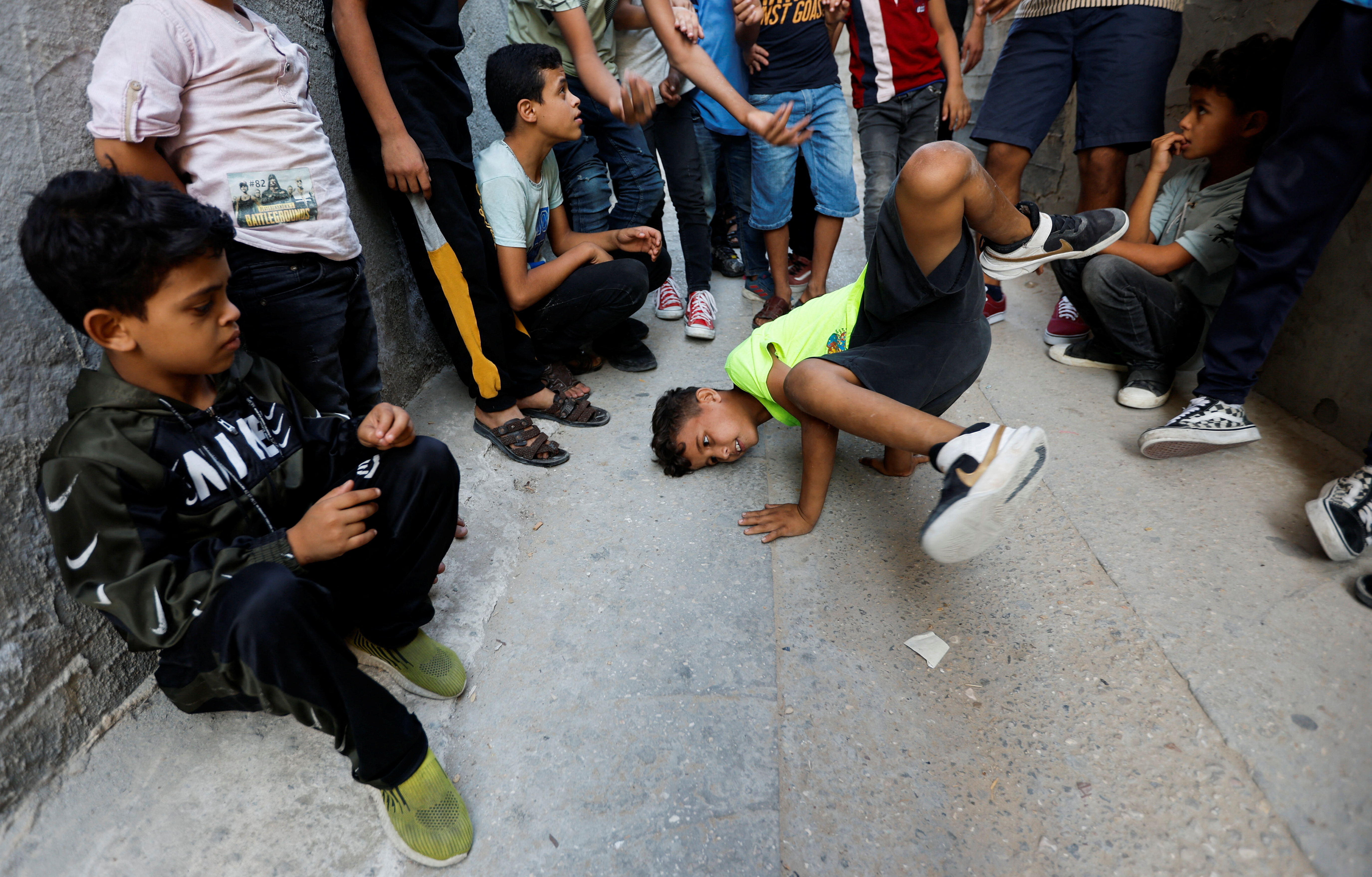 Gaza children breakdance as a form of expression to help overcome stress