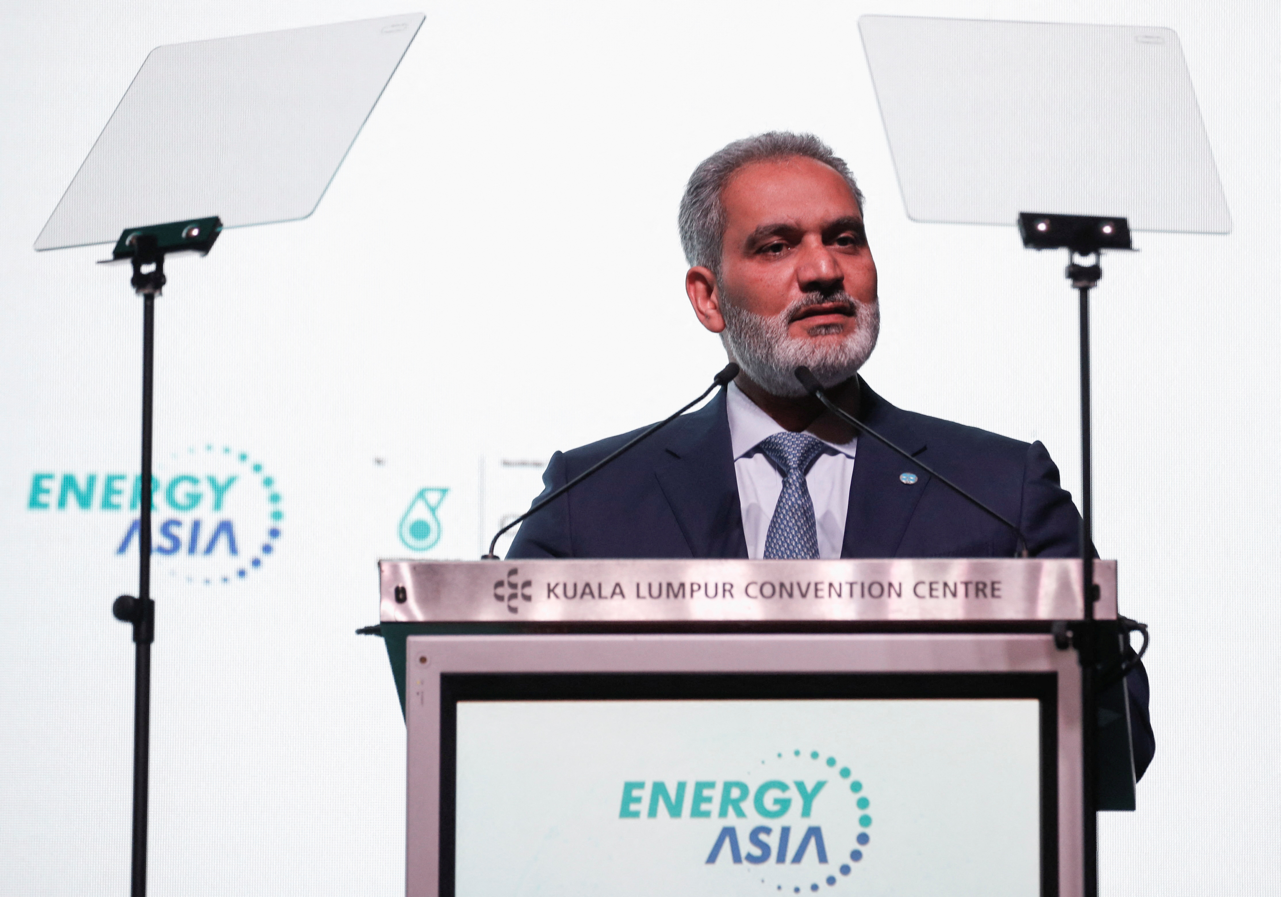 Secretary General of Organization of the Petroleum Exporting Countries (OPEC) Haitham Al Ghais speaks during the Energy Asia conference in Kuala Lumpur