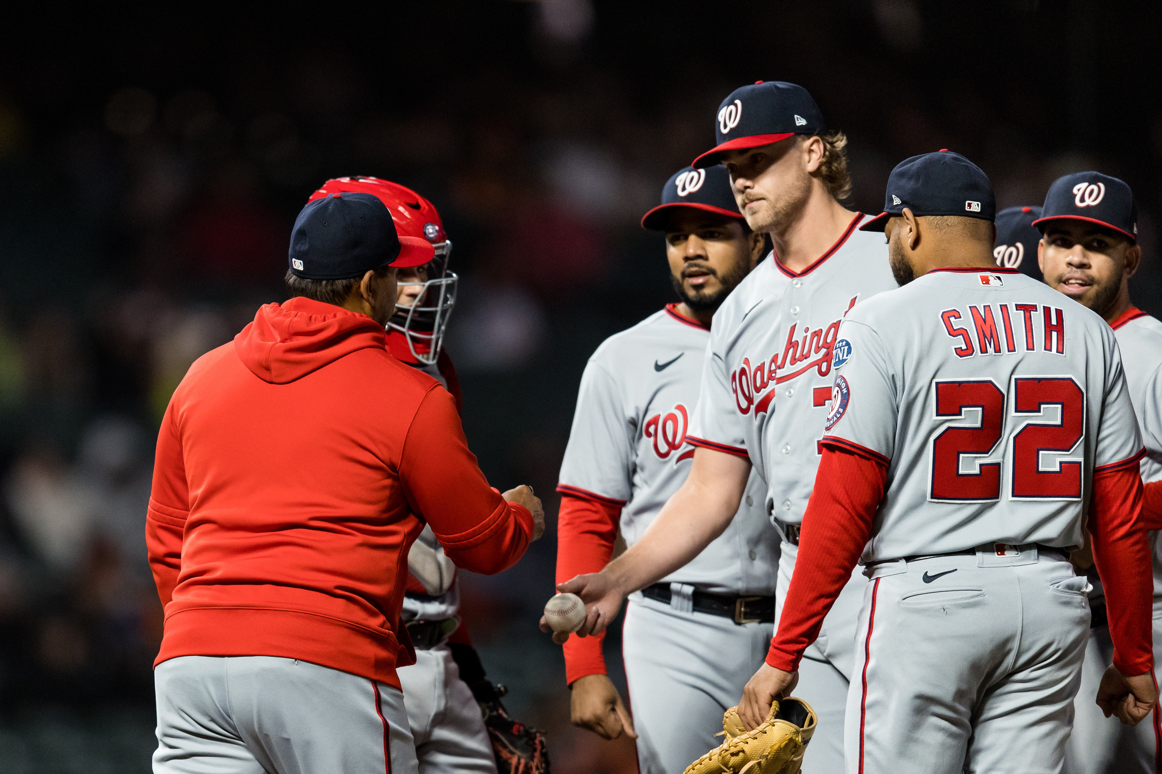 Abrams, Thomas homer, rookie Jake Irvin strikes out 9 as Nationals defeat  Giants 5-3 - The San Diego Union-Tribune