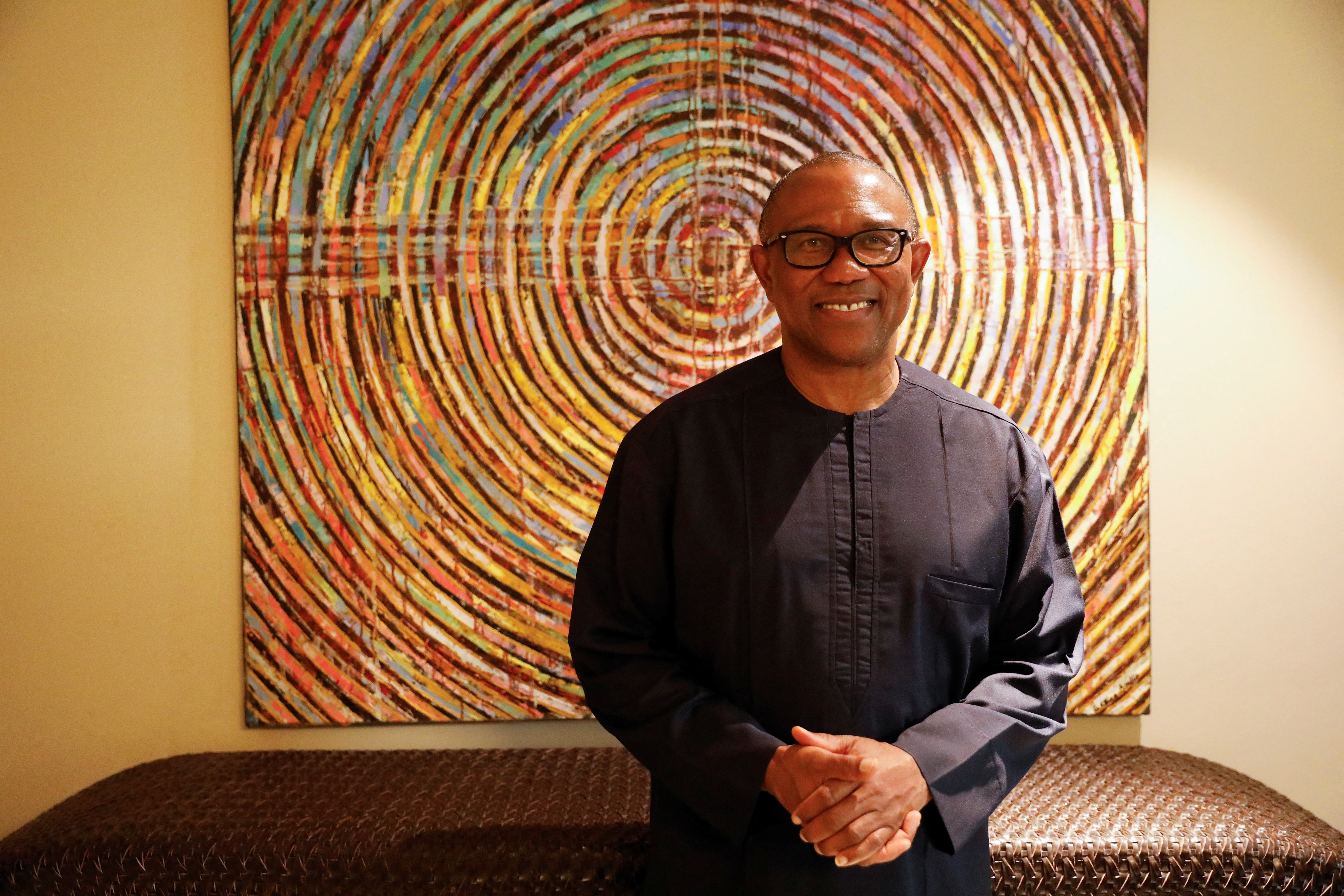 Peter Obi, Presidential candidate of the Labour Party, poses for a picture after an interview with Reuters at his residence in Lagos