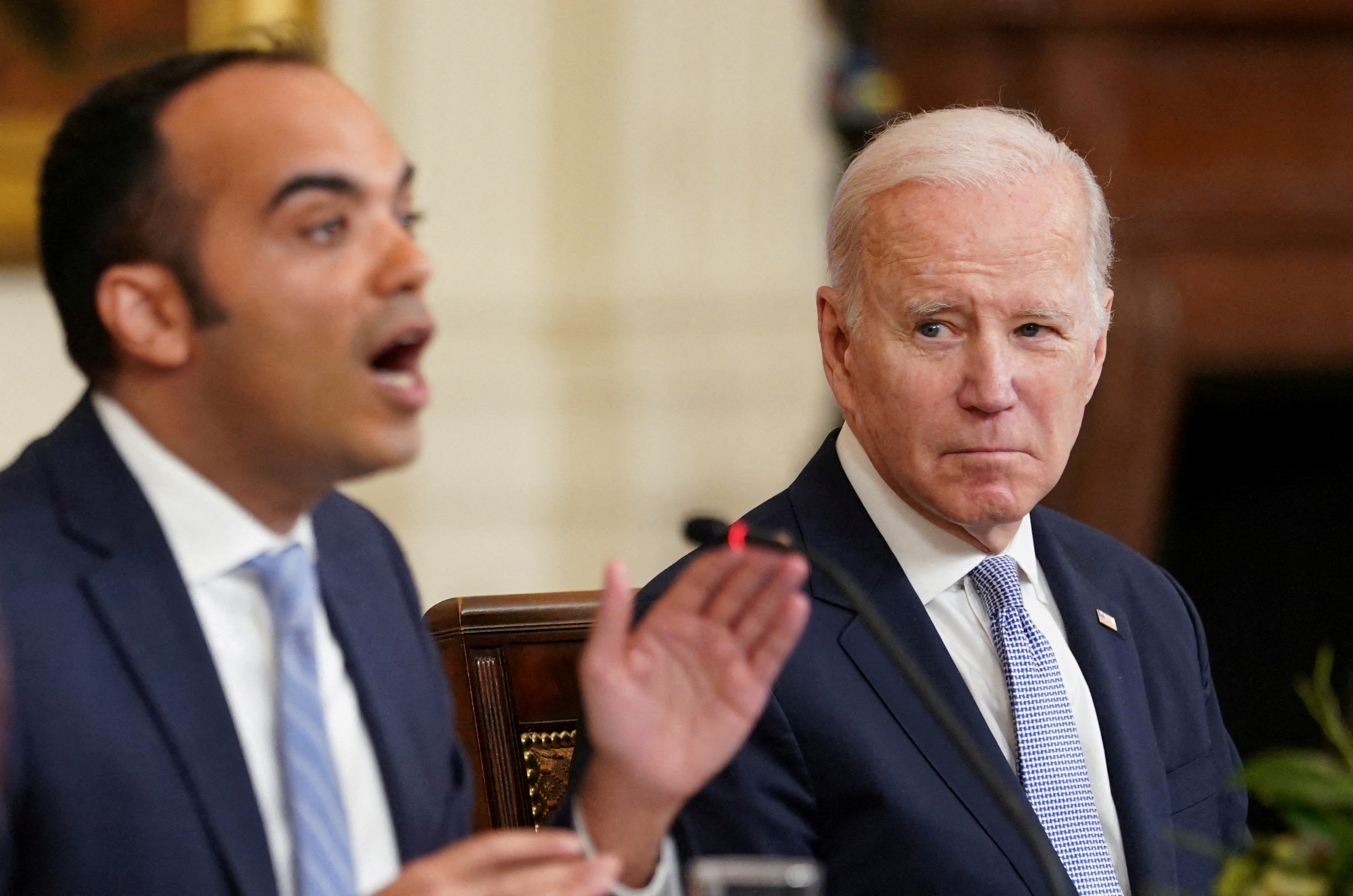 President Biden holds a meeting with his Competition Council at the White House in Washington