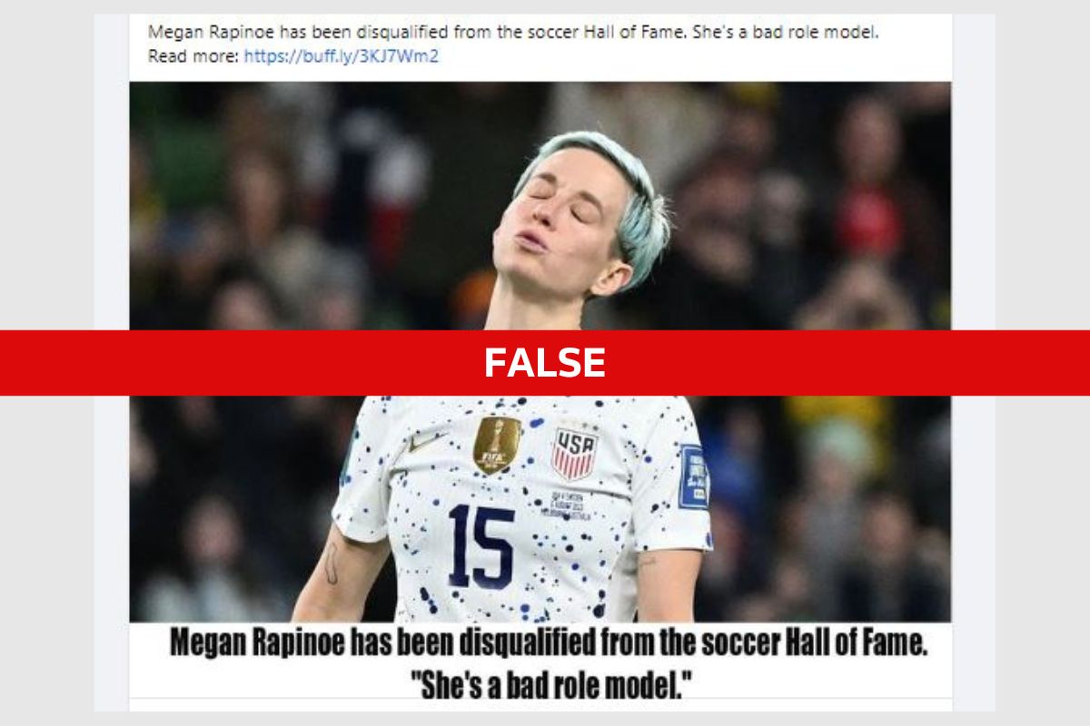 Fact Check: Megan Rapinoe not disqualified from US Soccer Hall of Fame | Reuters