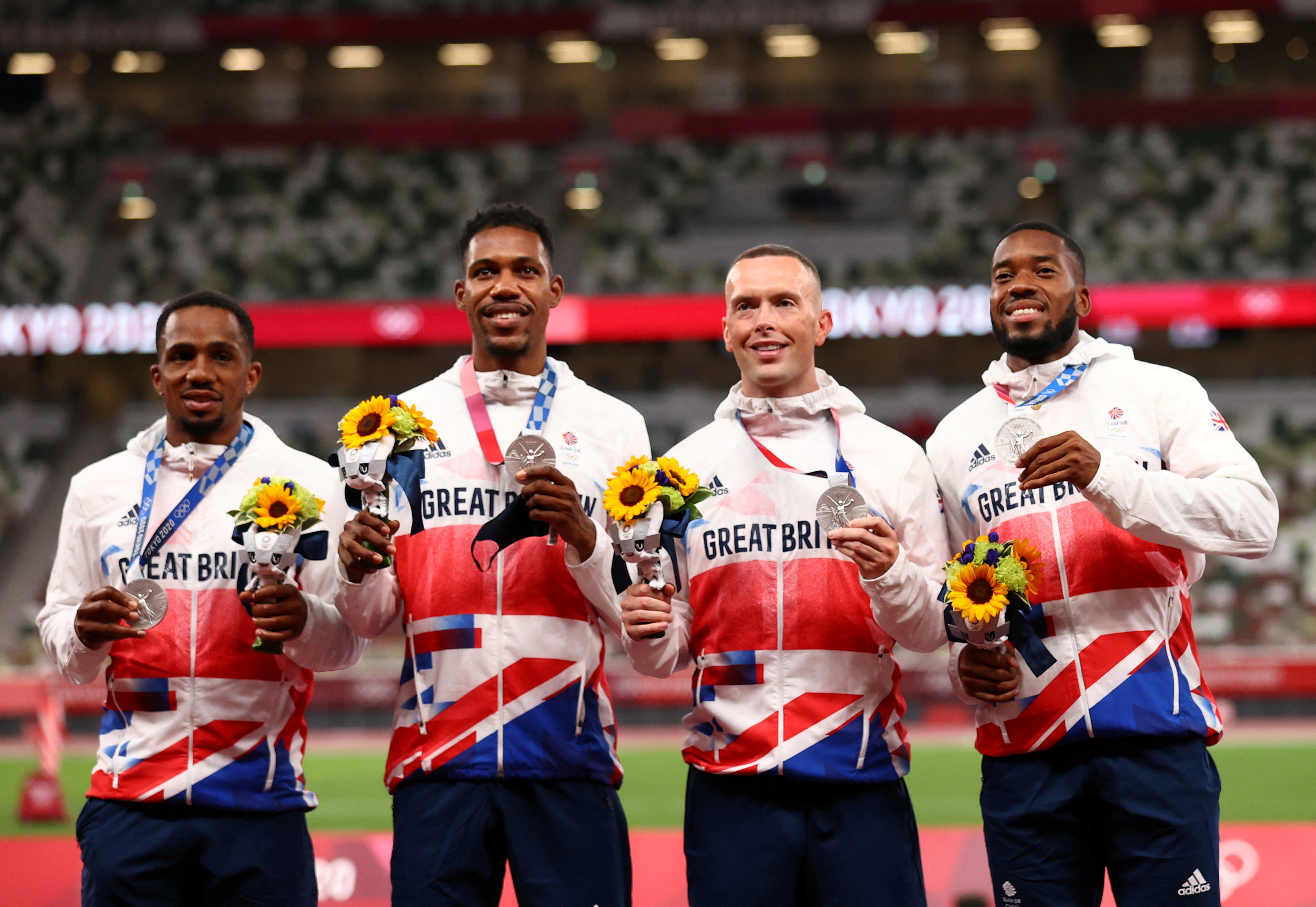 Athletics - Men's 4 x 100m Relay - Medal Ceremony