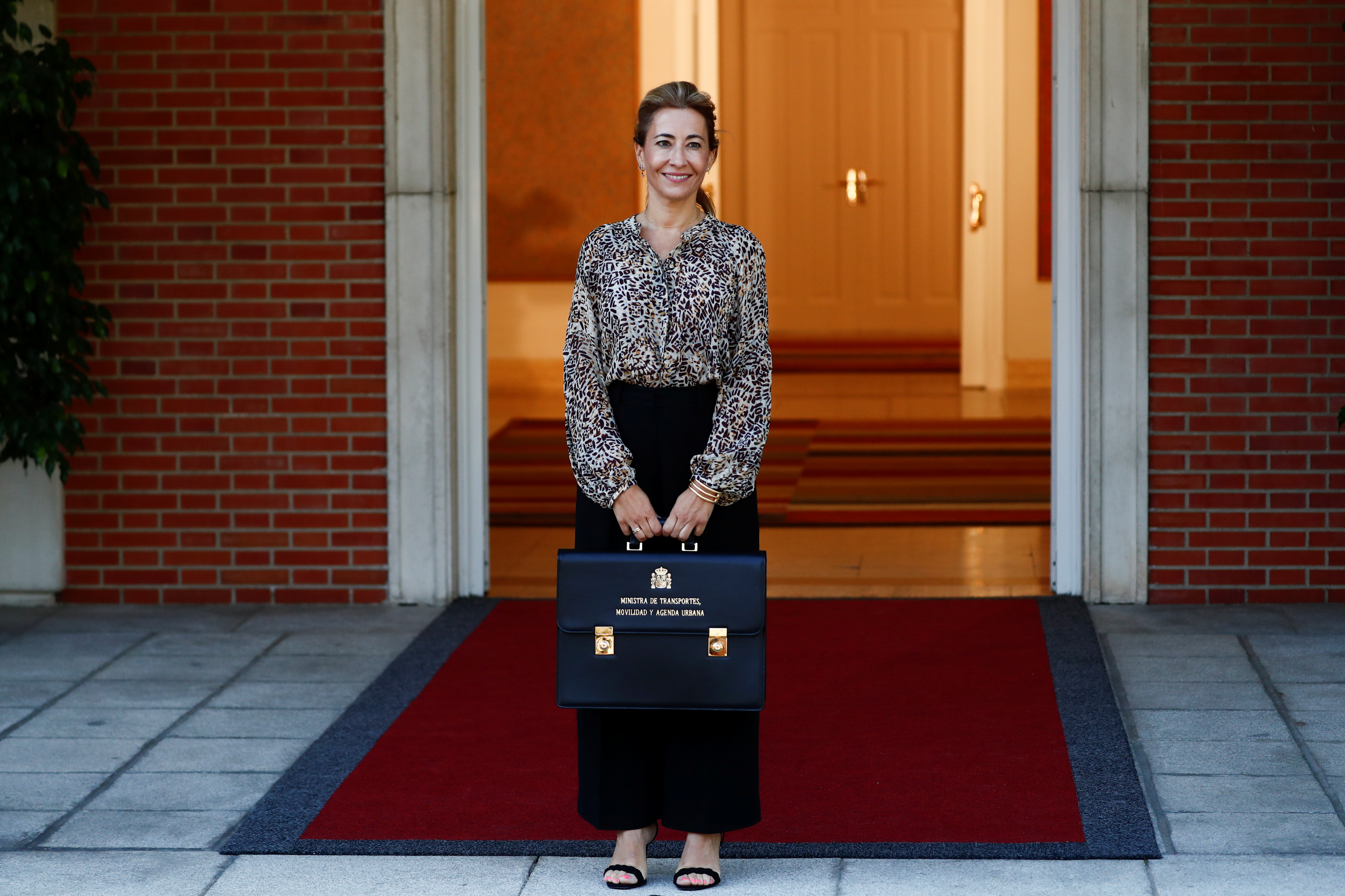 Spain's new ministers arrive for a meeting, in Madrid