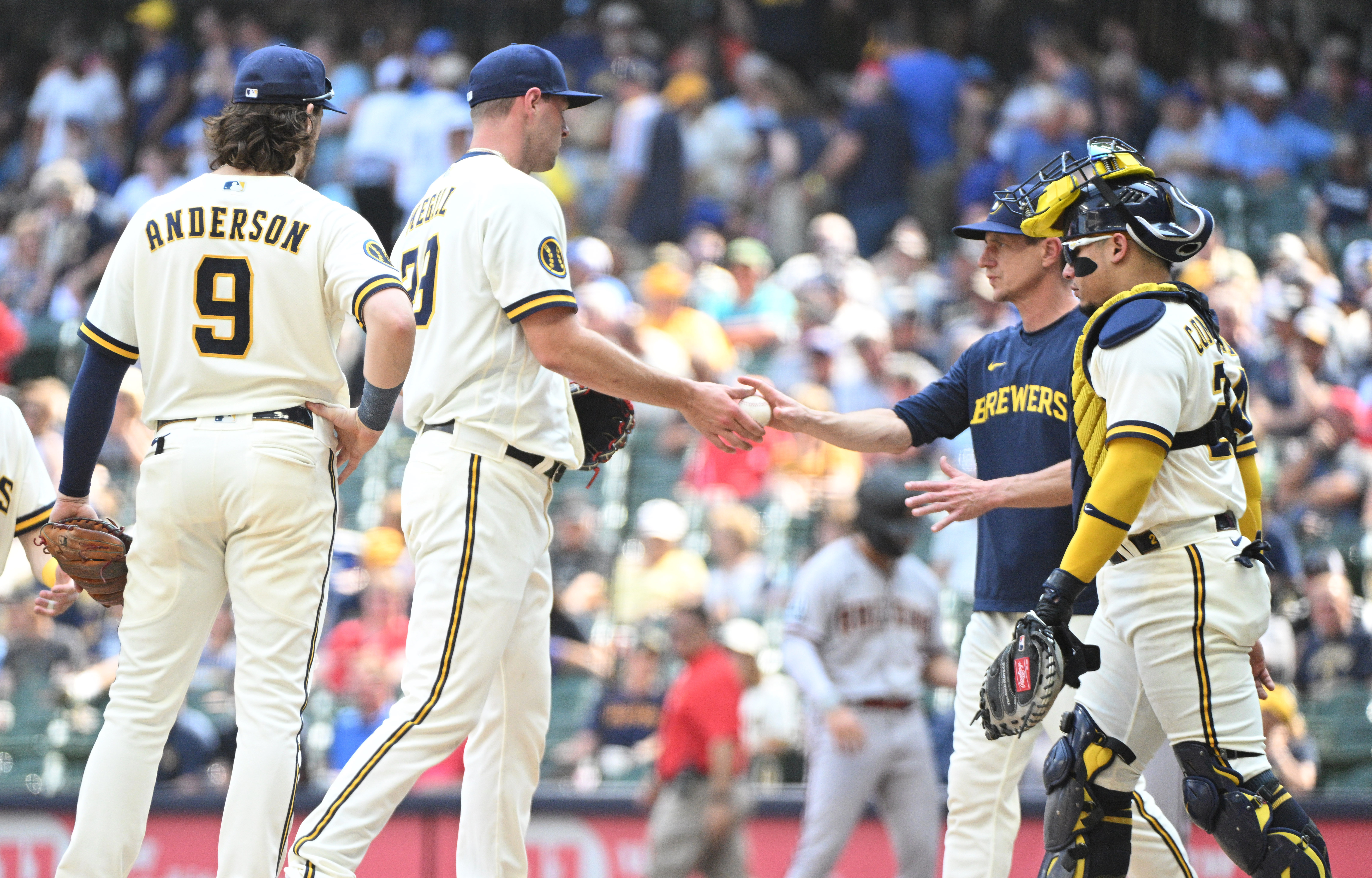 MILWAUKEE, WI - JUNE 21: Milwaukee Brewers right fielder Raimel