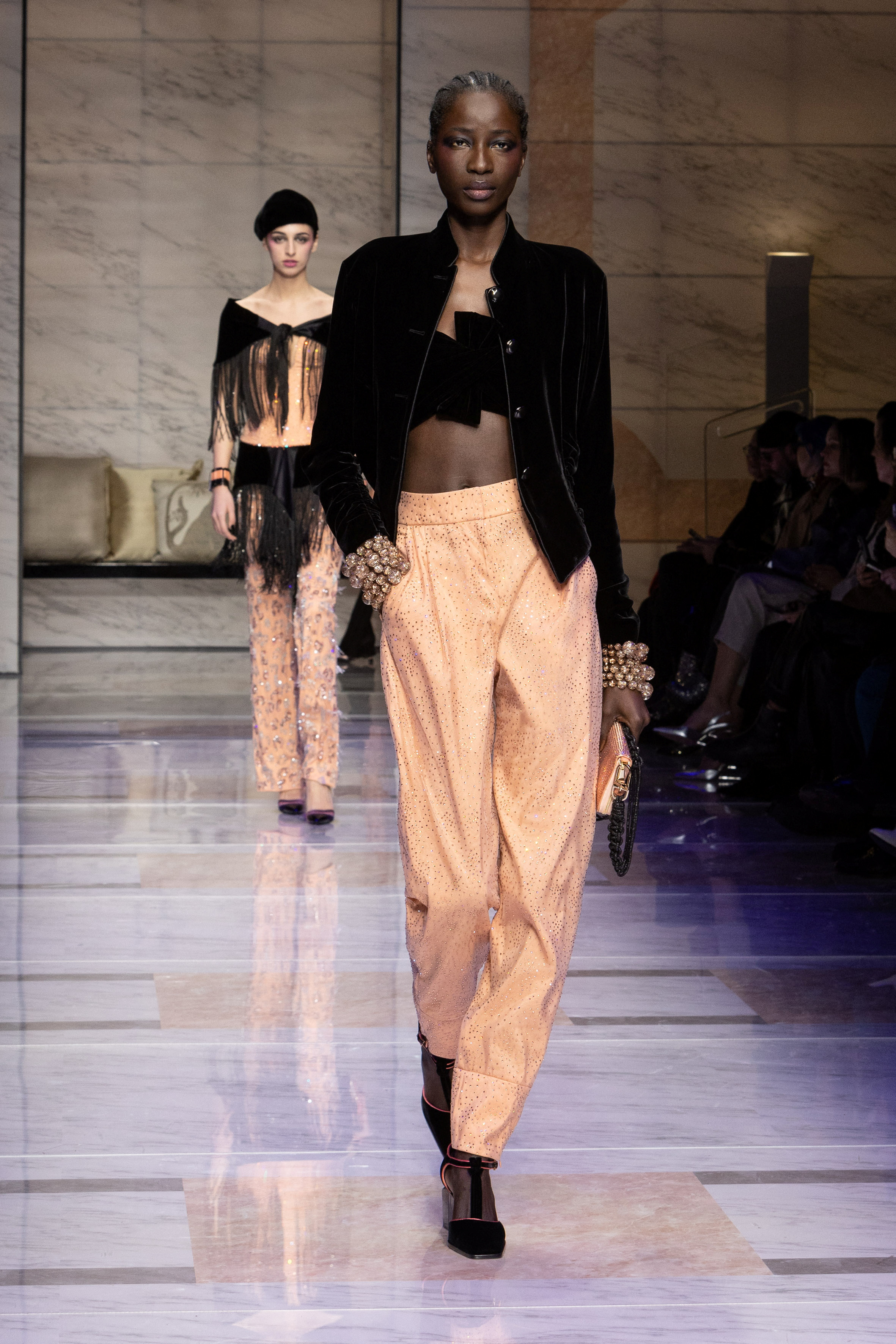 Calvin Klein Scuba Crepe Modern Fit Pants in Natural | Lyst