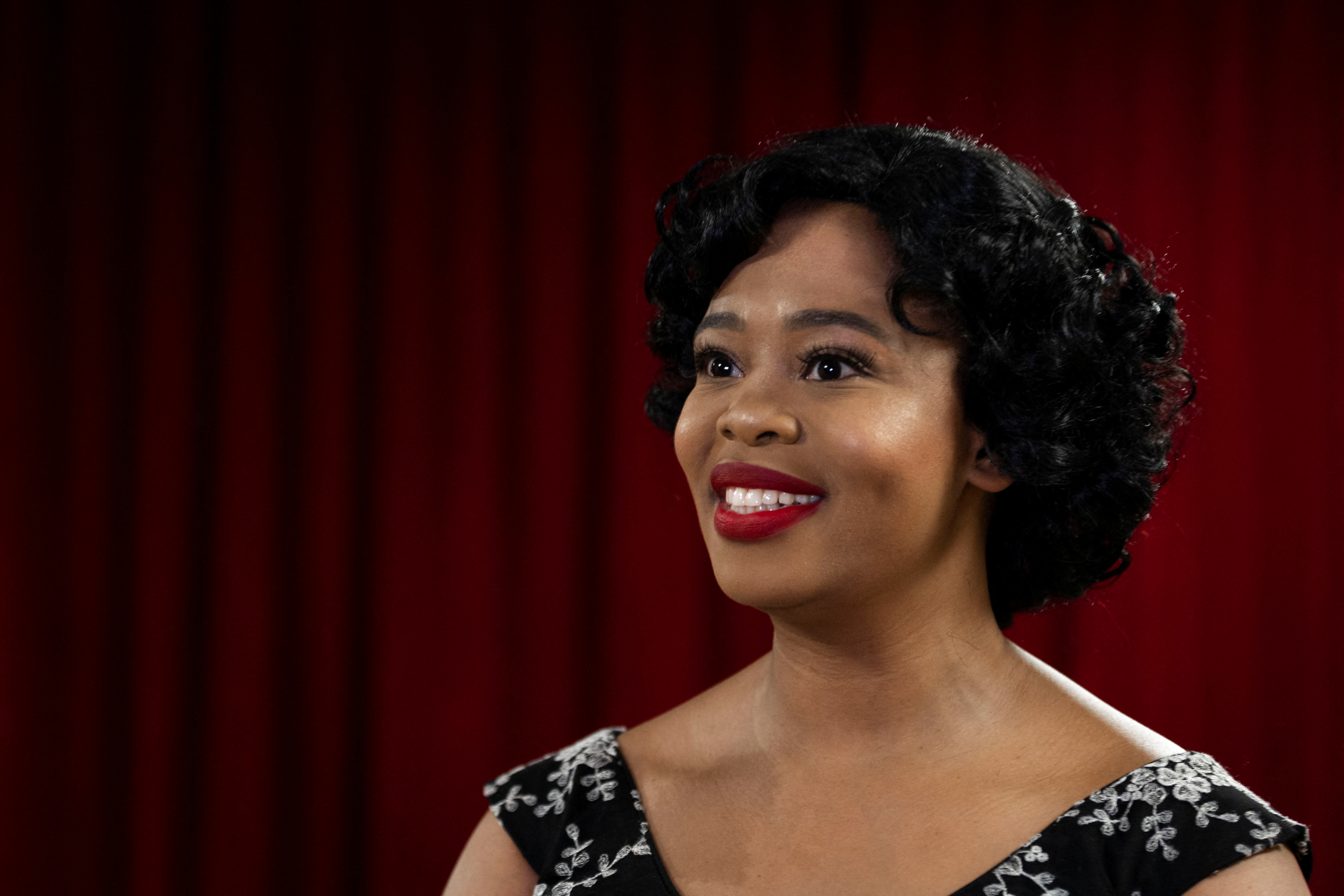 Opera star Pretty Yende poses for portraits in the Vienna State Opera