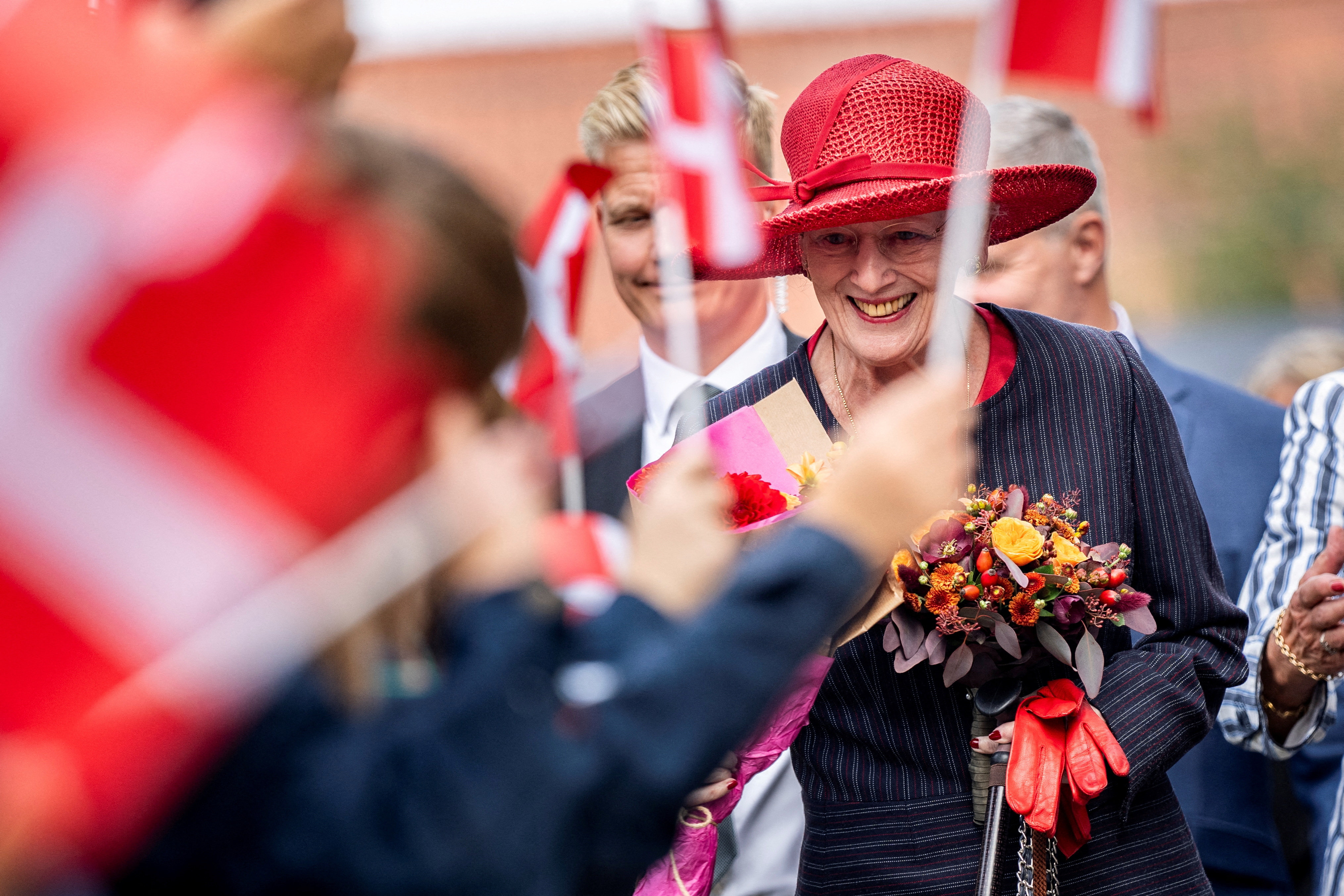 Queen Margrethe of Denmark visits Alleroed Municipality