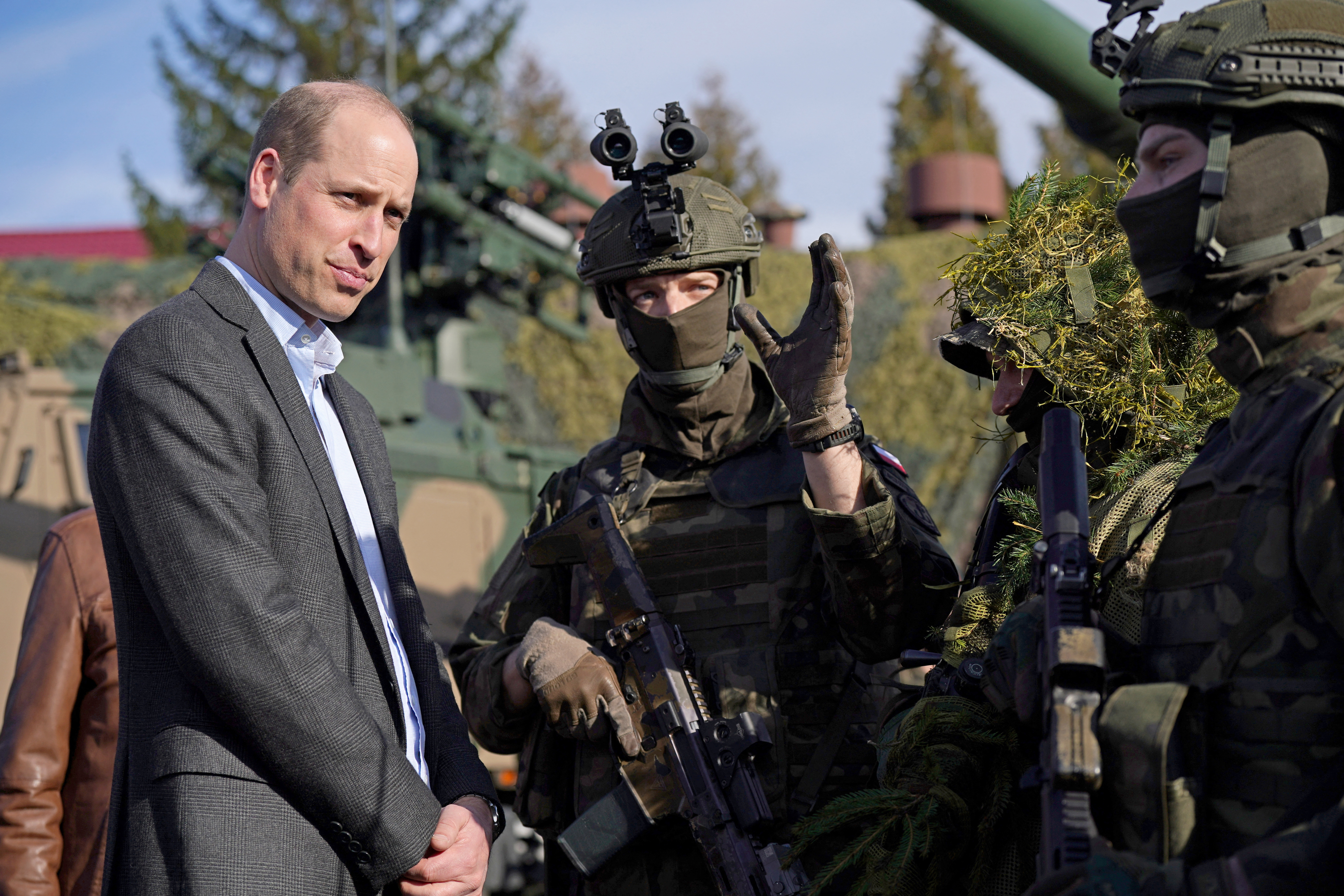 Prince William visits British and Polish troops in Rzeszow