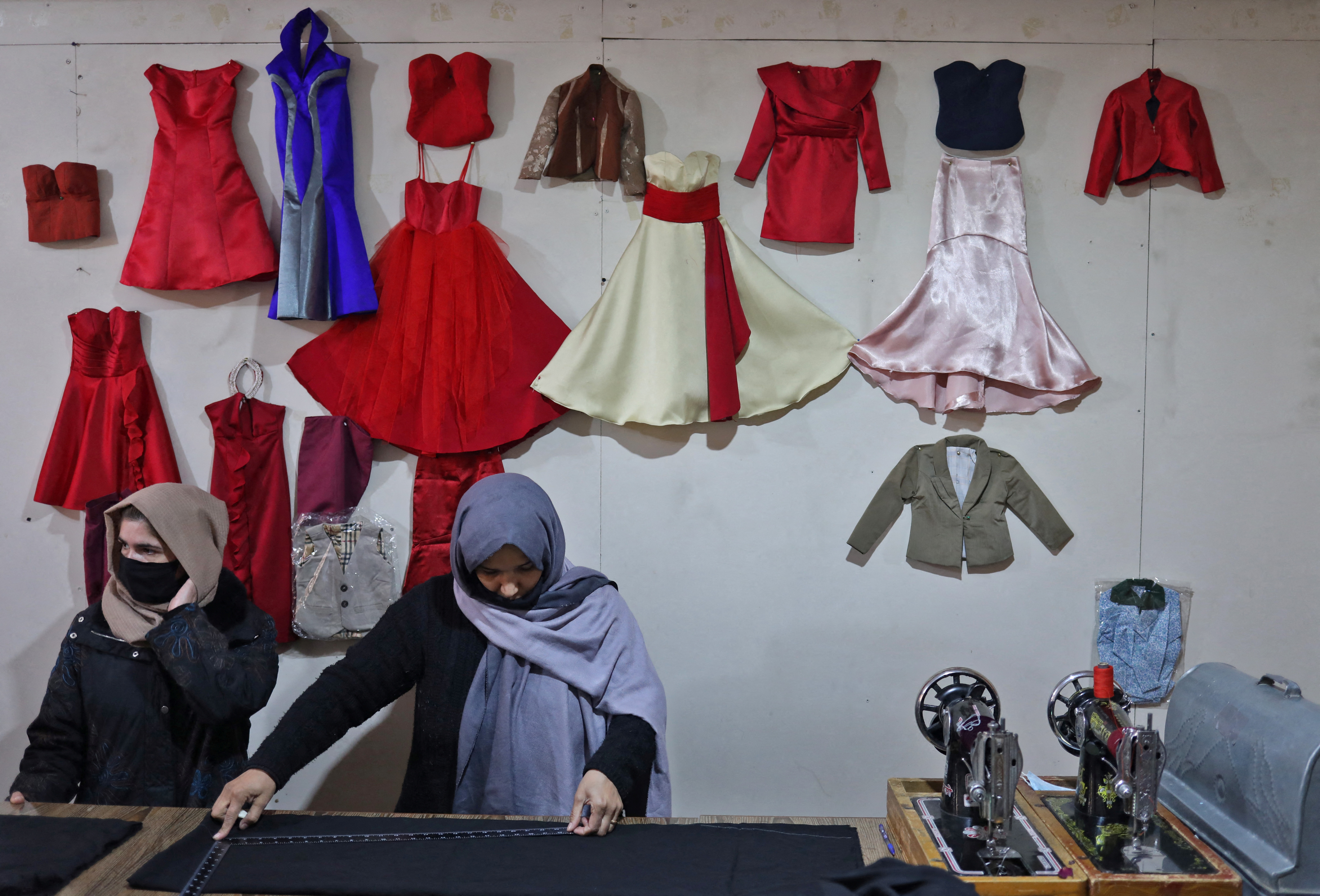Lialuma conducts training at a sewing workshop in Kabul