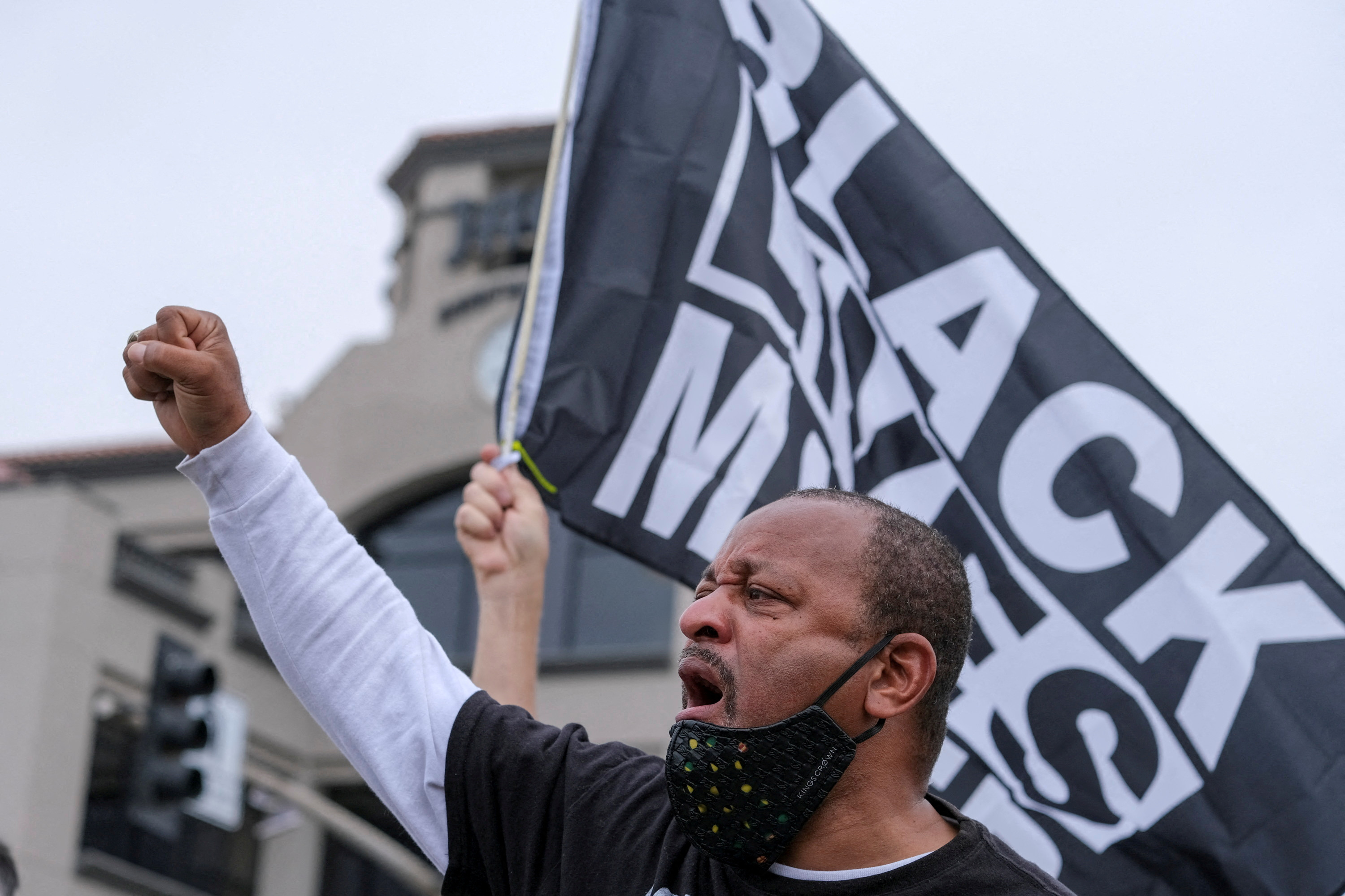 Black Lives Matter protest in Huntington Beach