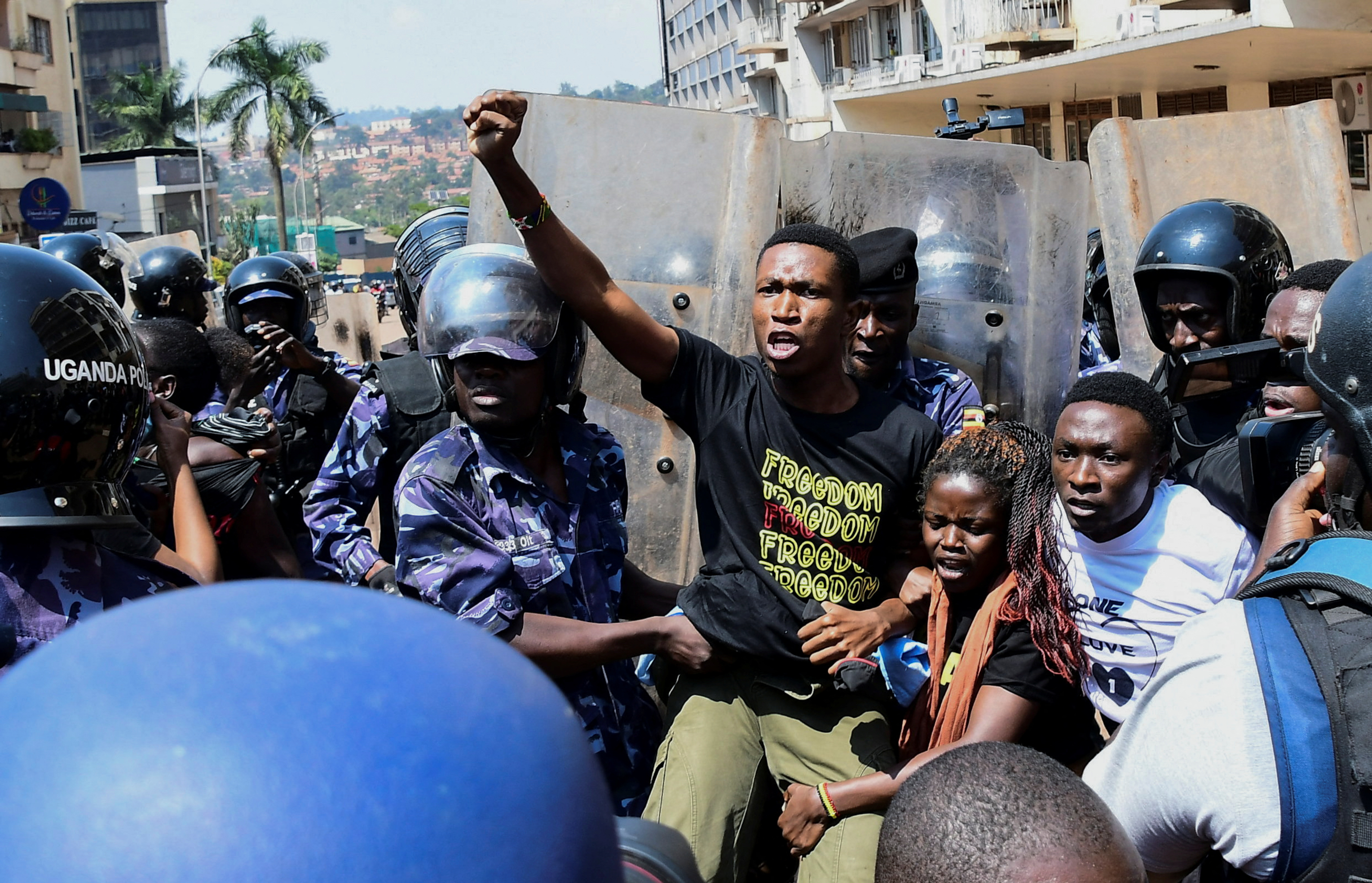 Ugandan security forces detain dozens of young protesters, says rights  group | Reuters