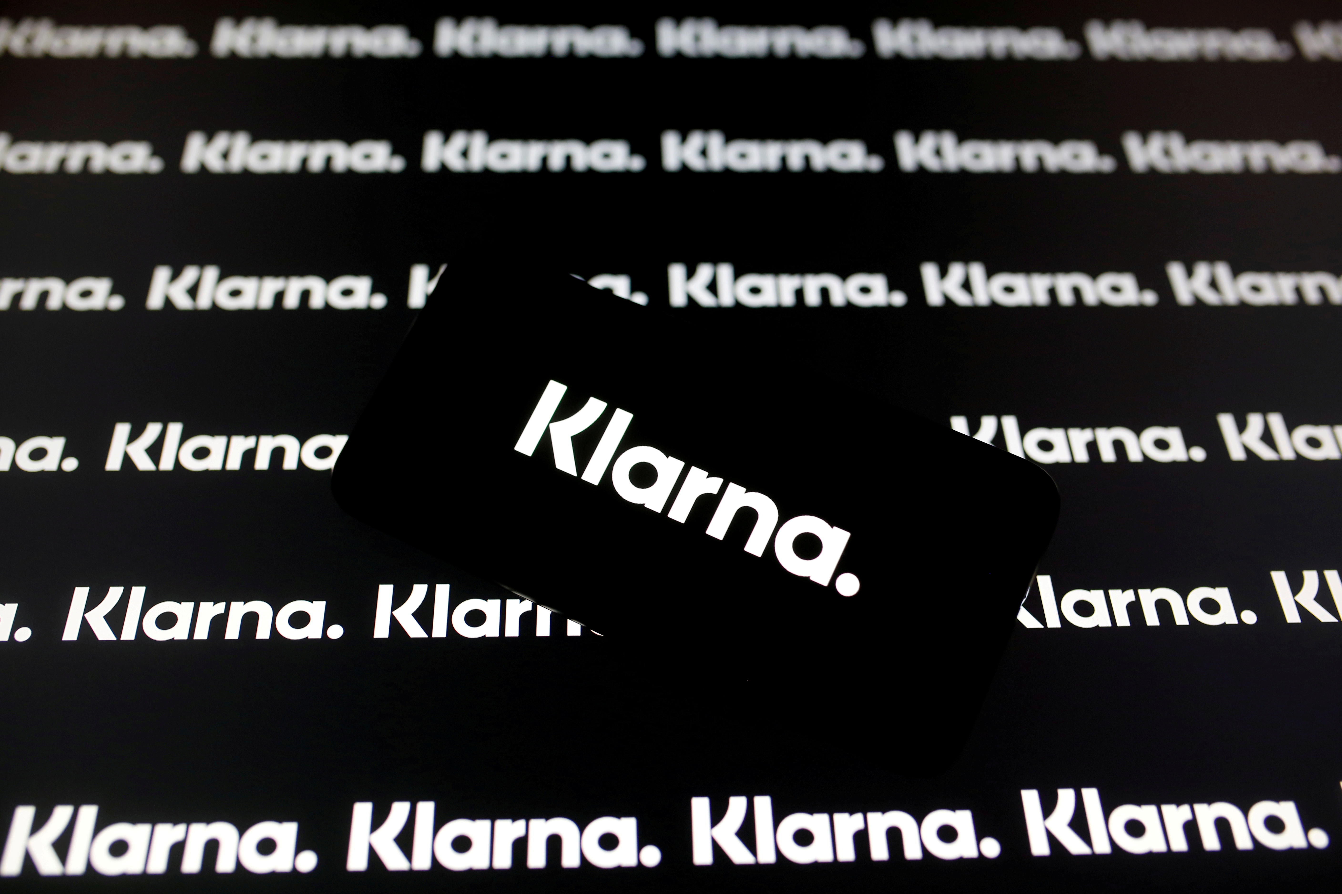 A smartphone displays a Klarna logo in this illustration taken January 6, 2020. REUTERS/Dado Ruvic/Illustration/File Photo