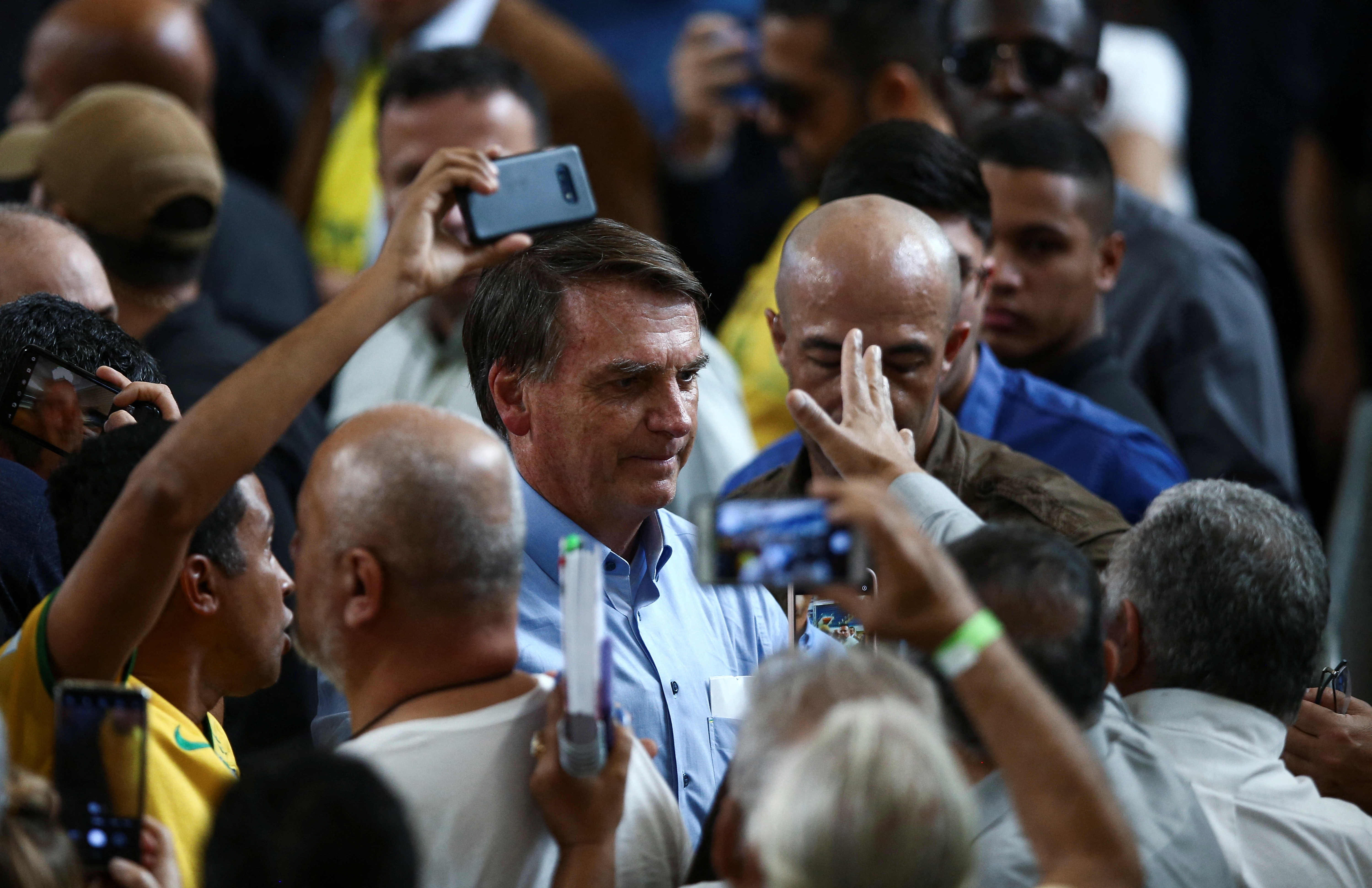 FILE PHOTO - Brazil's President Bolsonaro campaigns in Sao Jose dos Campos