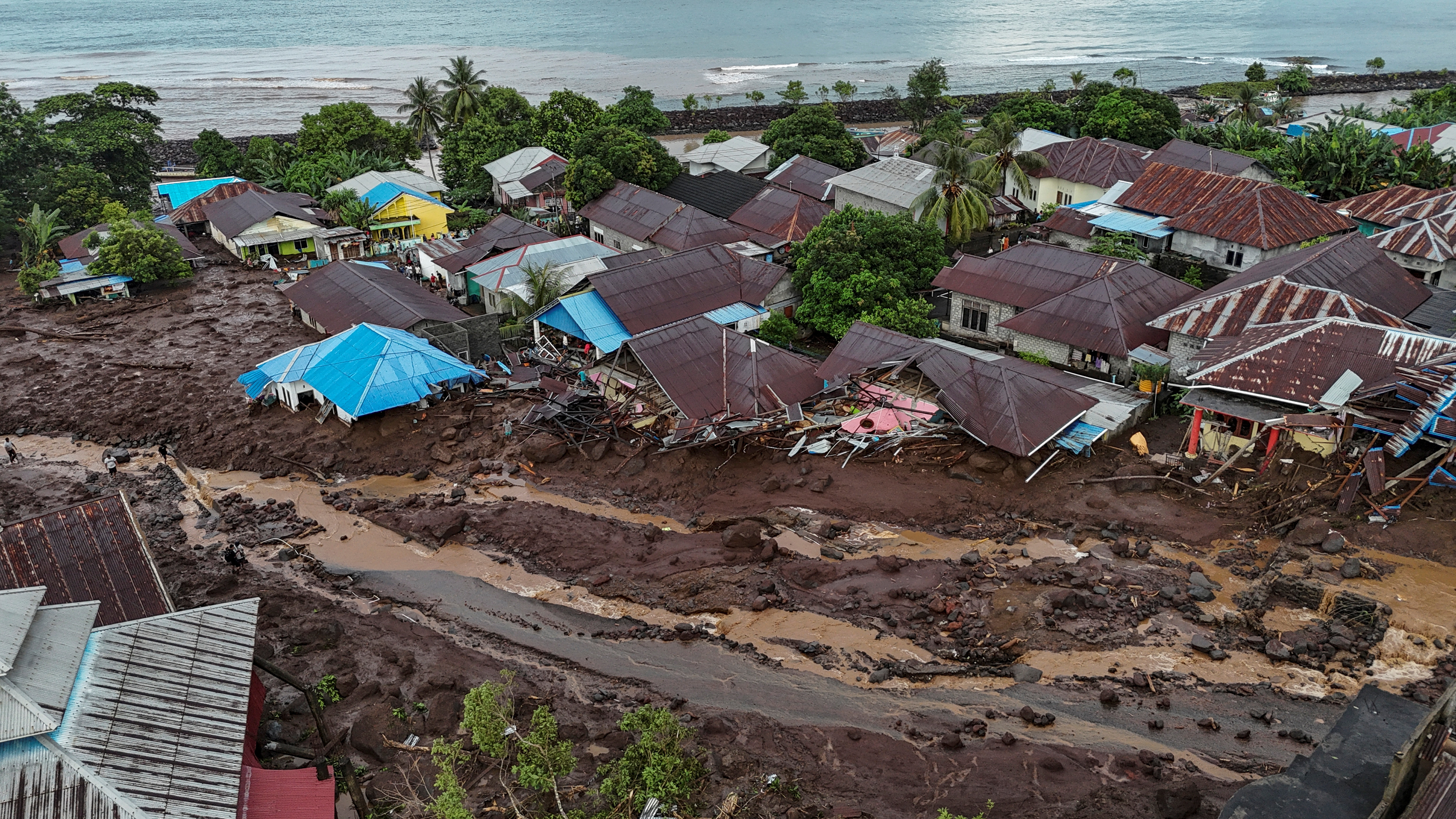 Flashfloods in Ternate, North Maluku province