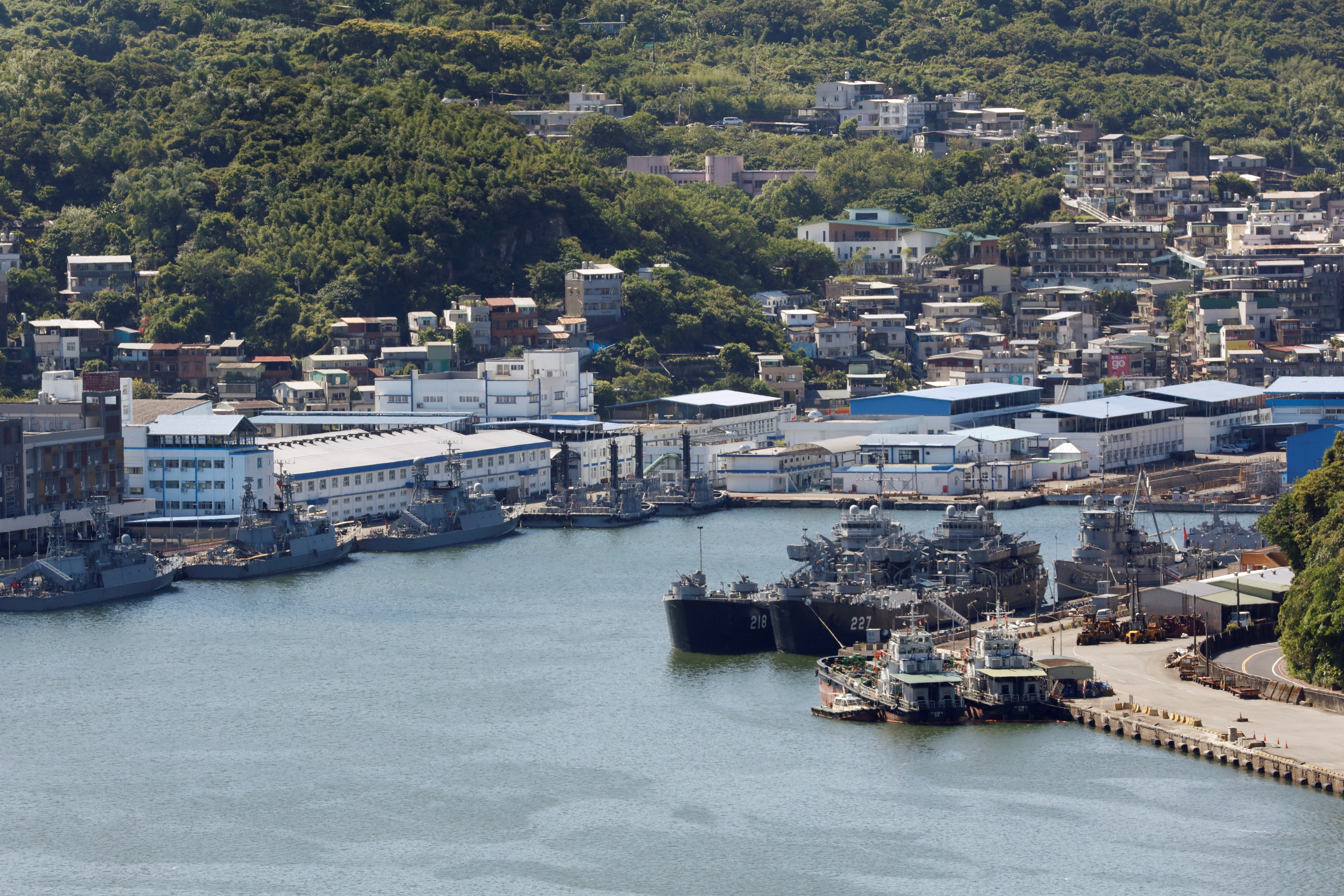 Taiwan Navy ships in Keelung