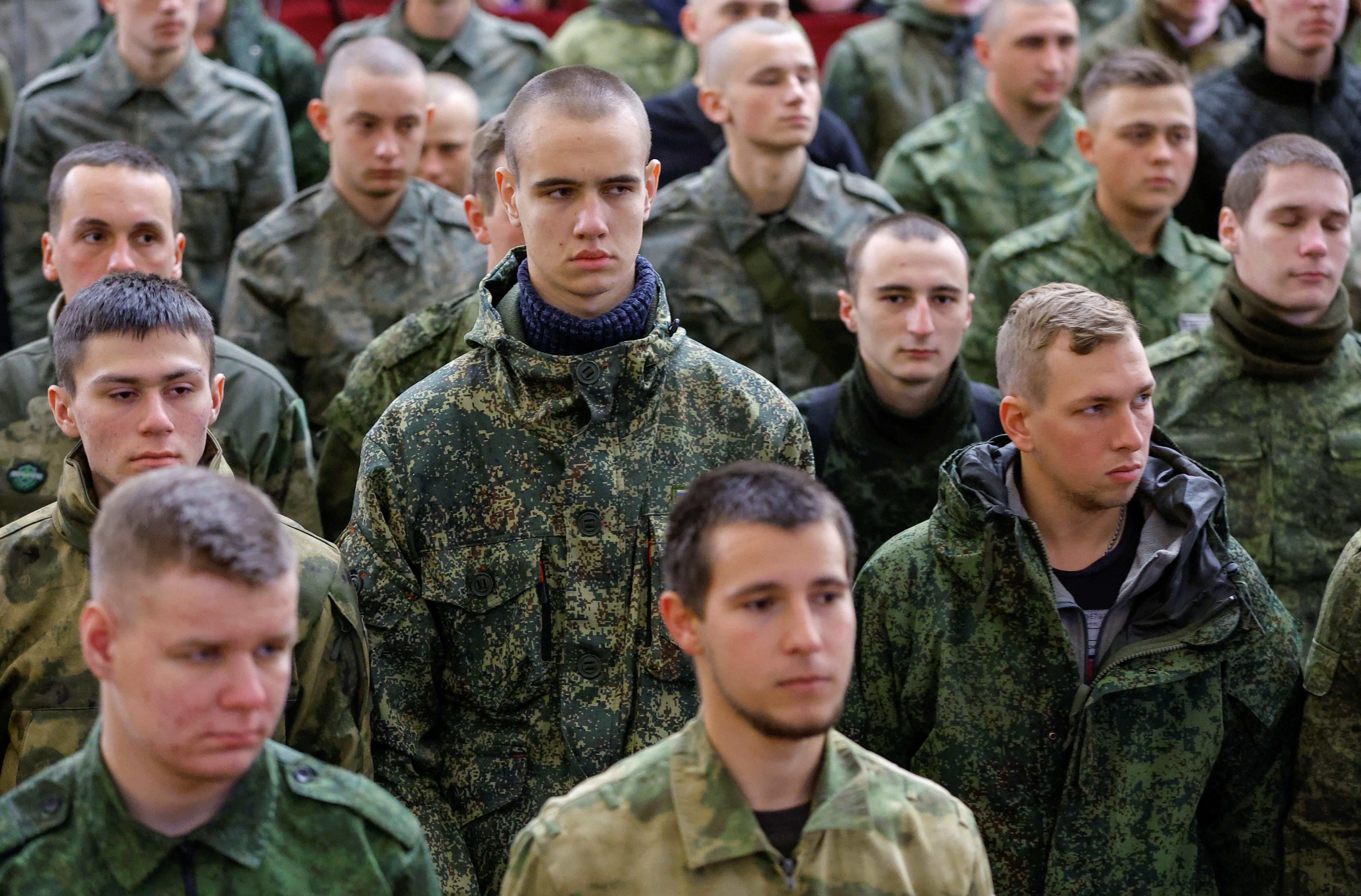 Demobilised students return back from Russia's military units in Donetsk region