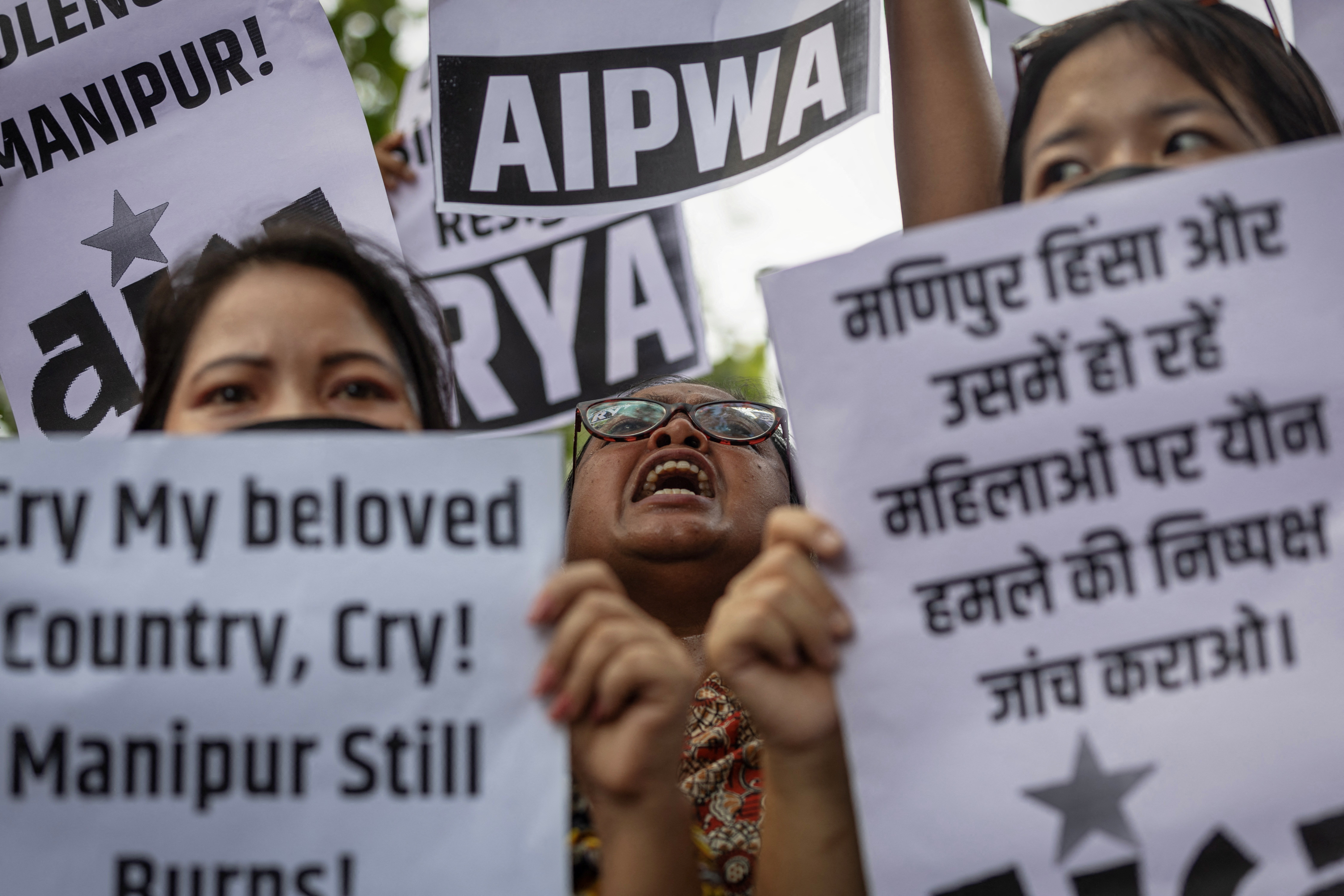 Indian women set fire to house of suspect as Manipur sex assault case triggers outrage Reuters image