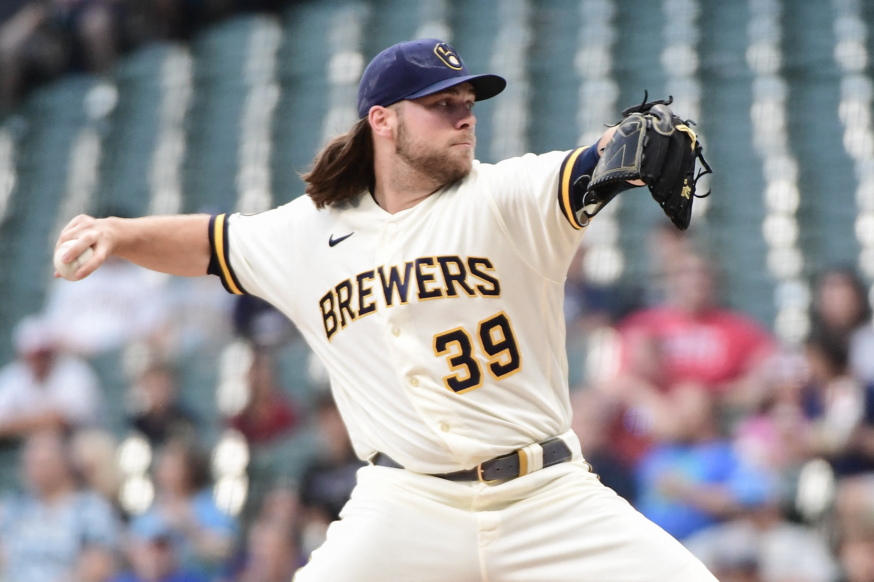 Corbin Burnes' pitching, Owen Miller's hitting lead Brewers to  series-opening win