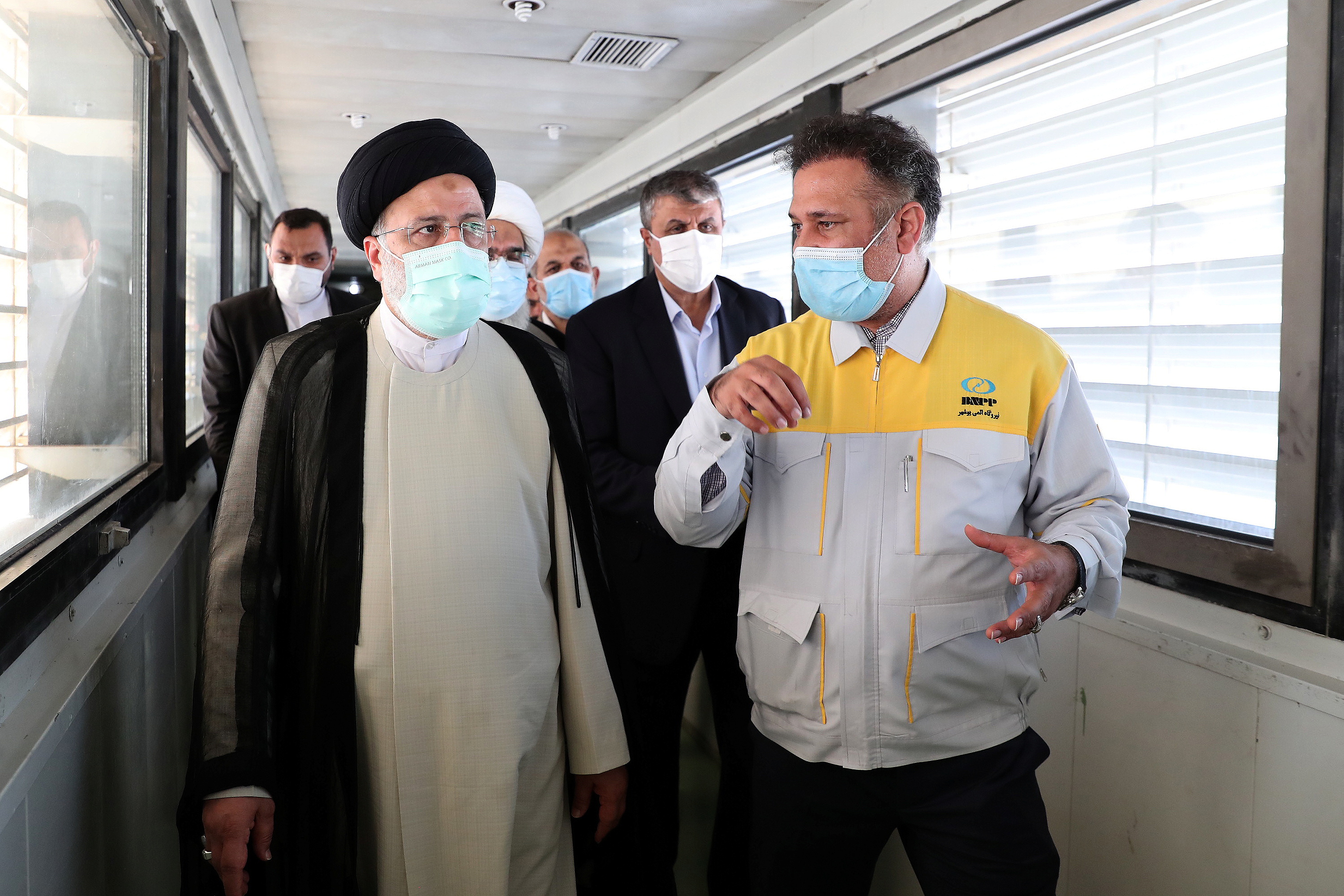 Iranian President Ebrahim Raisi visits the Bushehr nuclear power plant