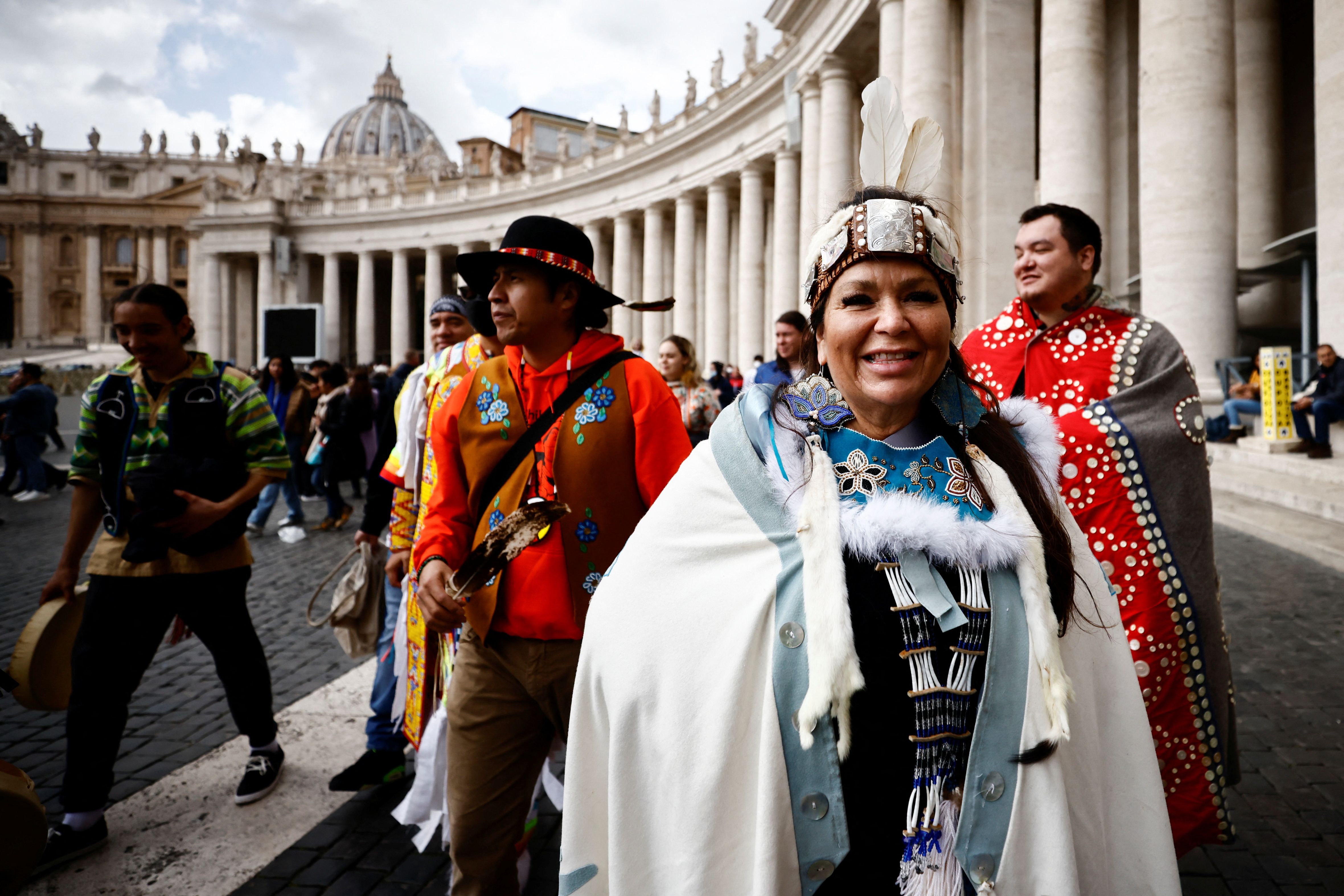 Pope Francis holds an audience with Indigenous delegations, at the Vatican