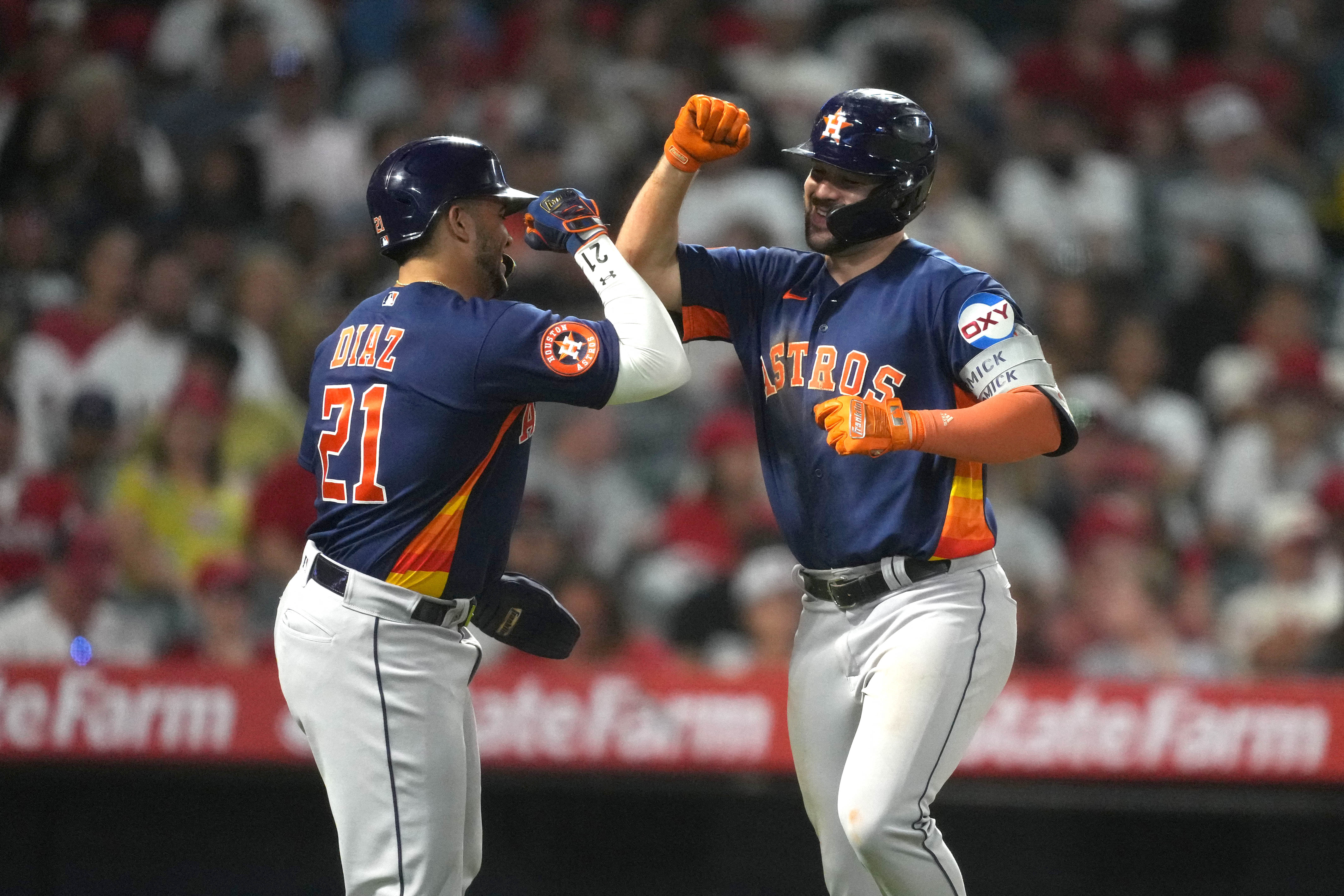 Ohtani, Cabbage lead Angels to 13-12 win over Astros in 10 innings