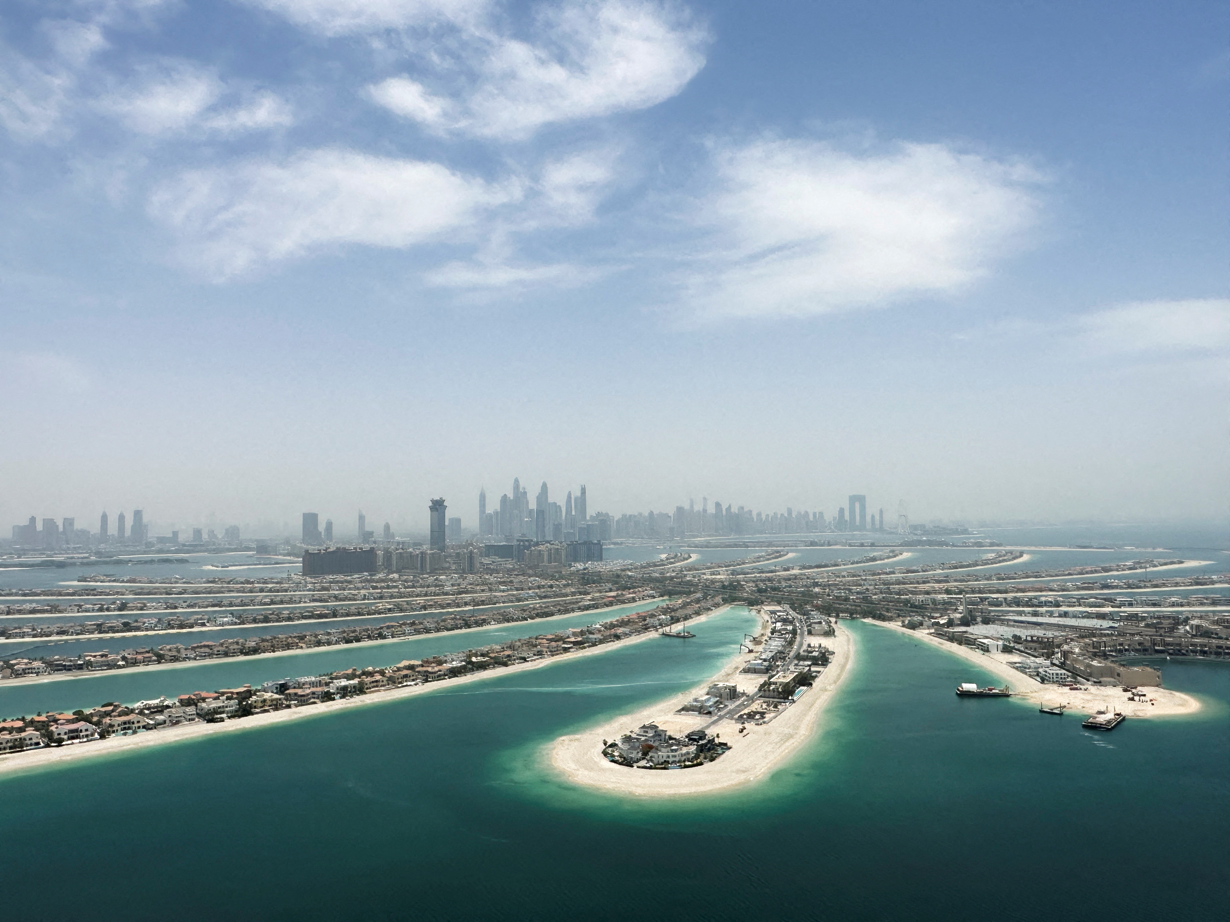 General view of Palm Jumeirah development, in Dubai