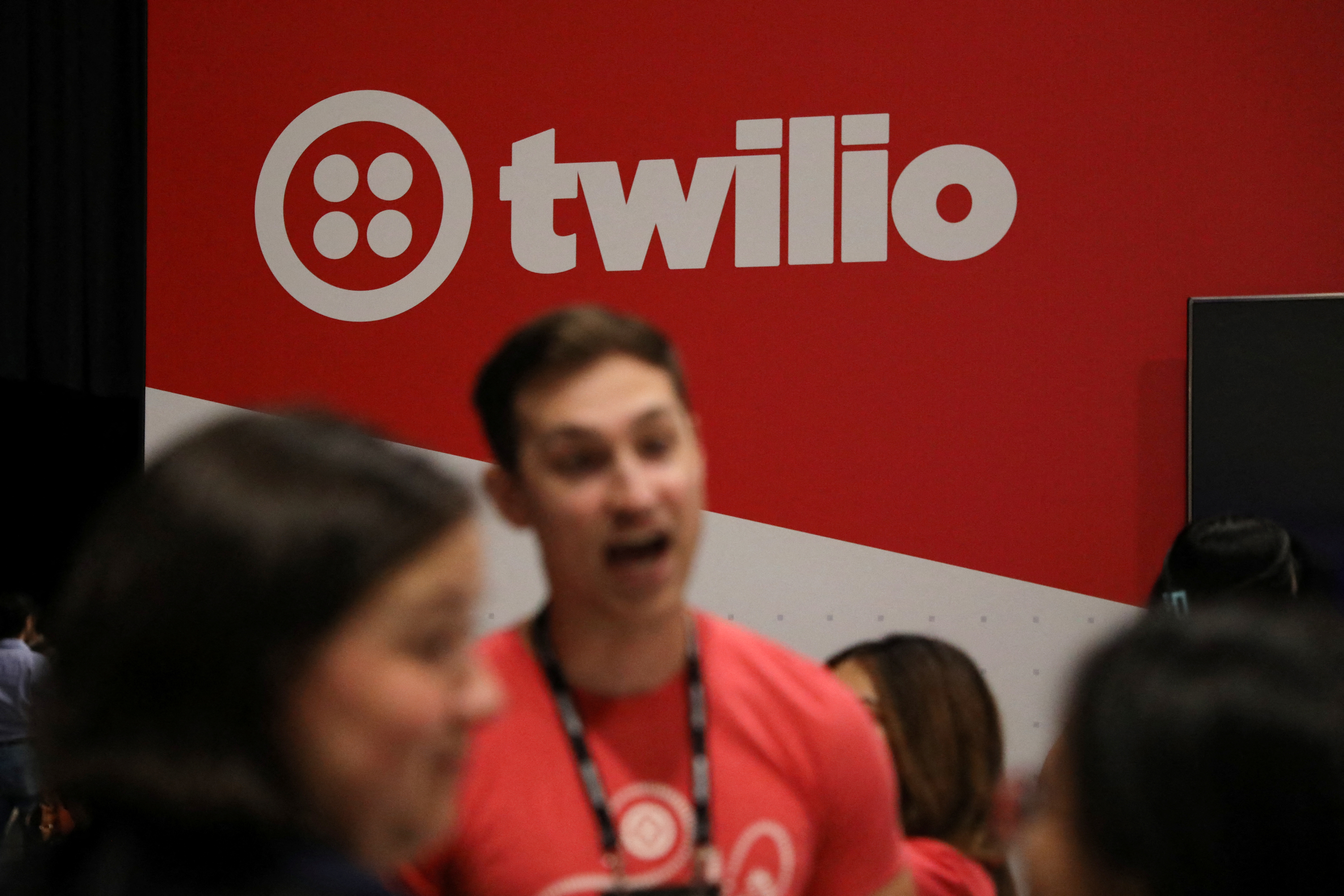 Expositor para la empresa de comunicación Twilio en Toronto