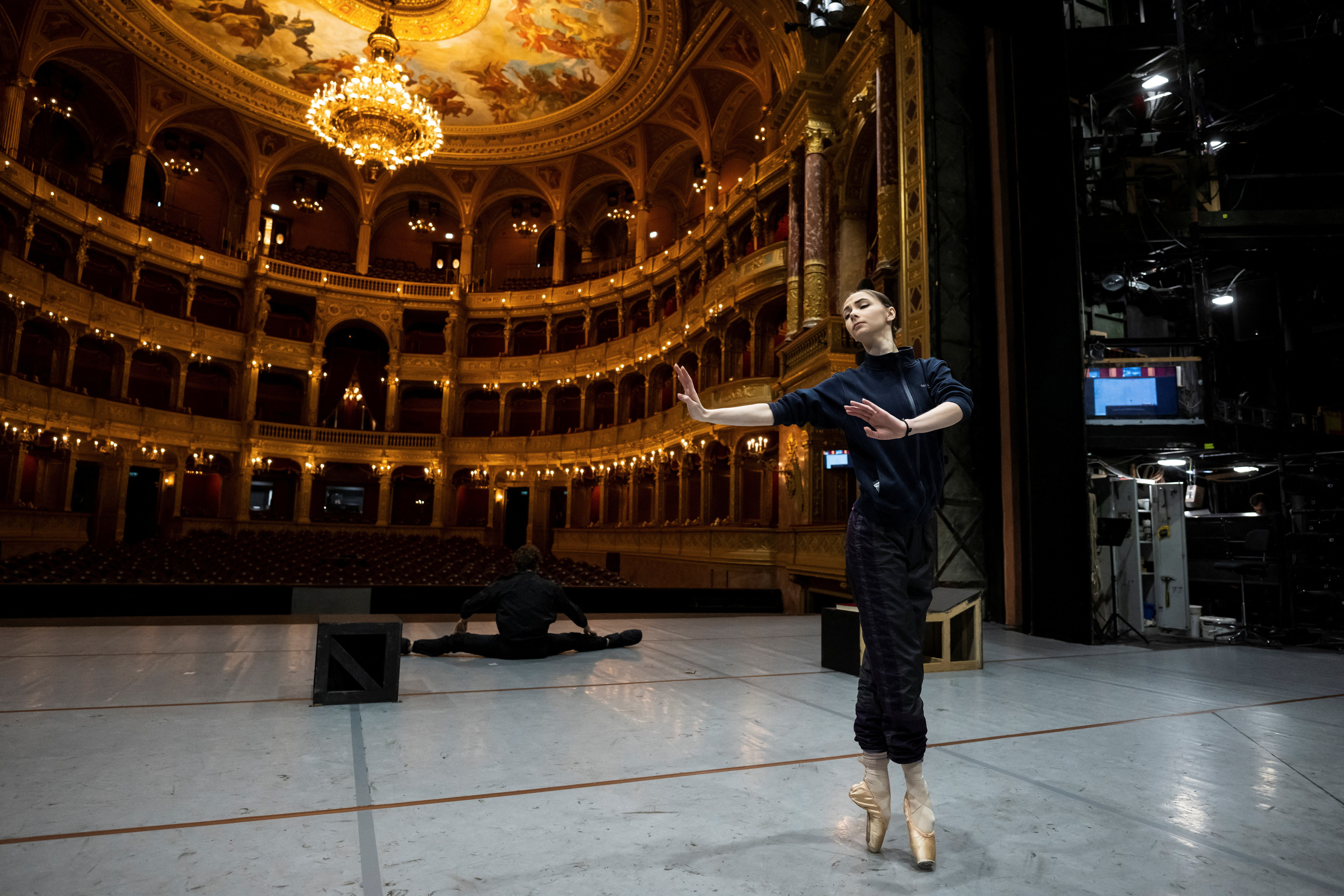 The Wider Image:  Ukrainian ballerina uprooted by war flies high again in Swan Lake