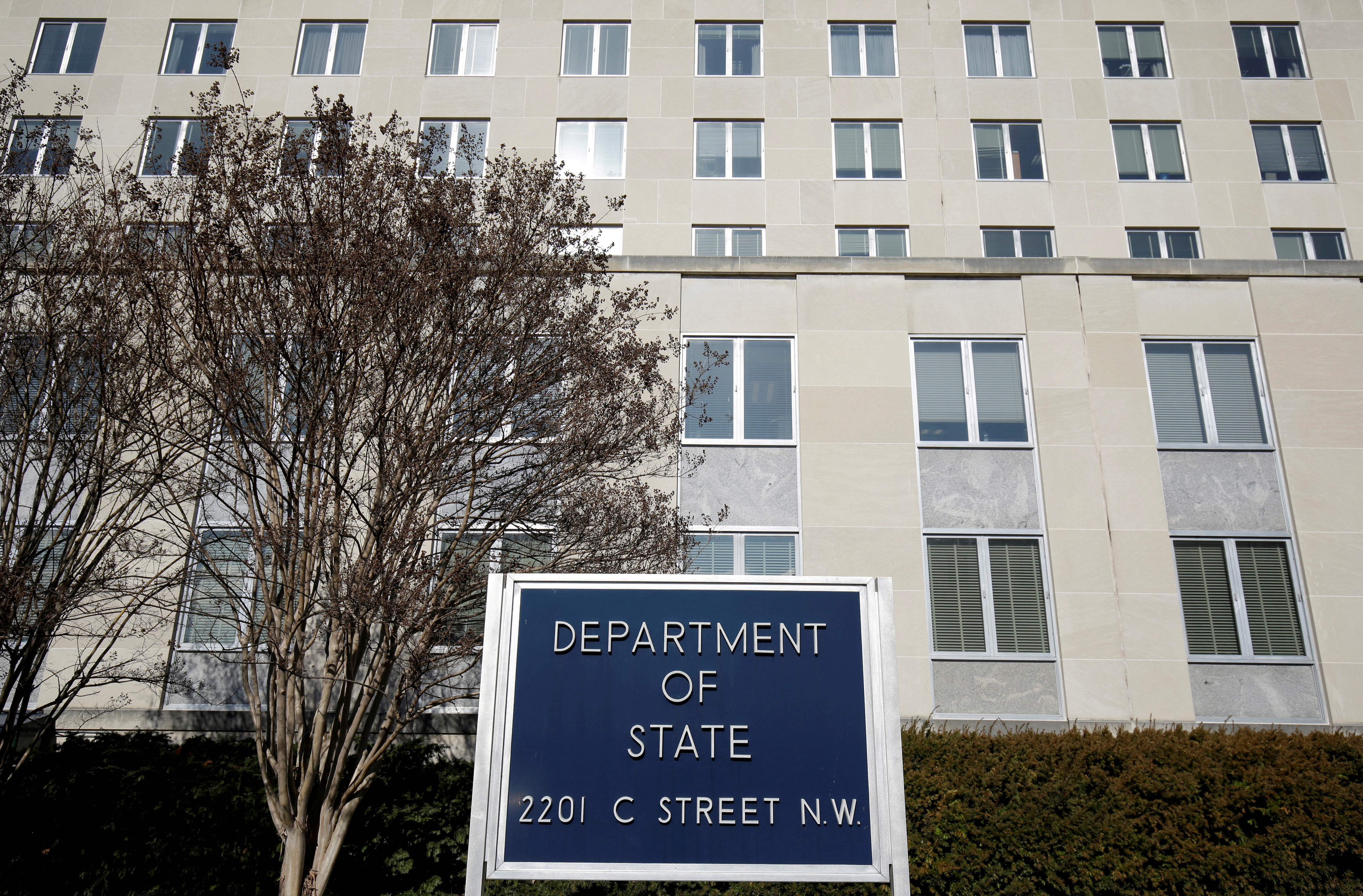 The State Department Building is pictured in Washington