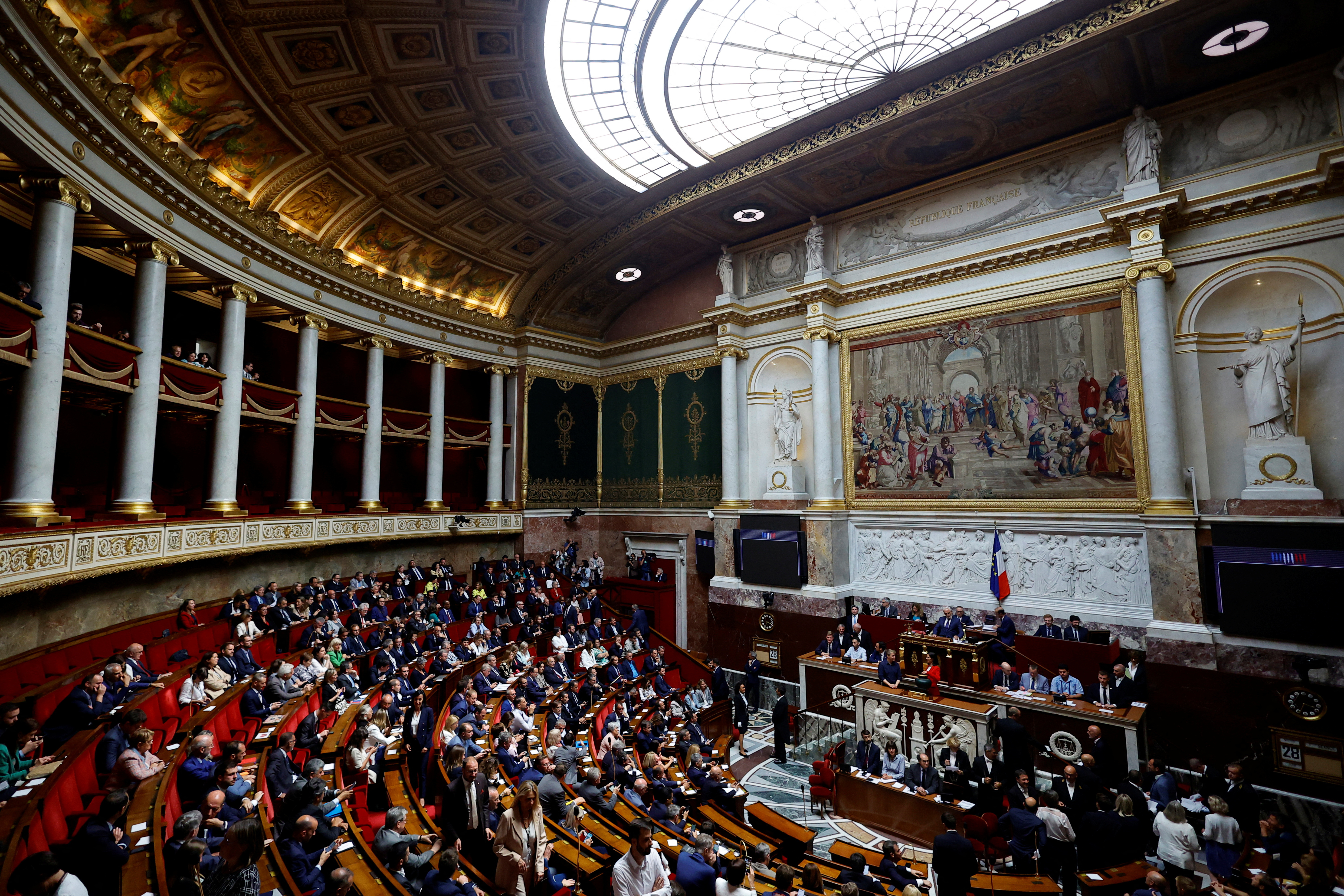 The opening session of the French National Assembly in Paris