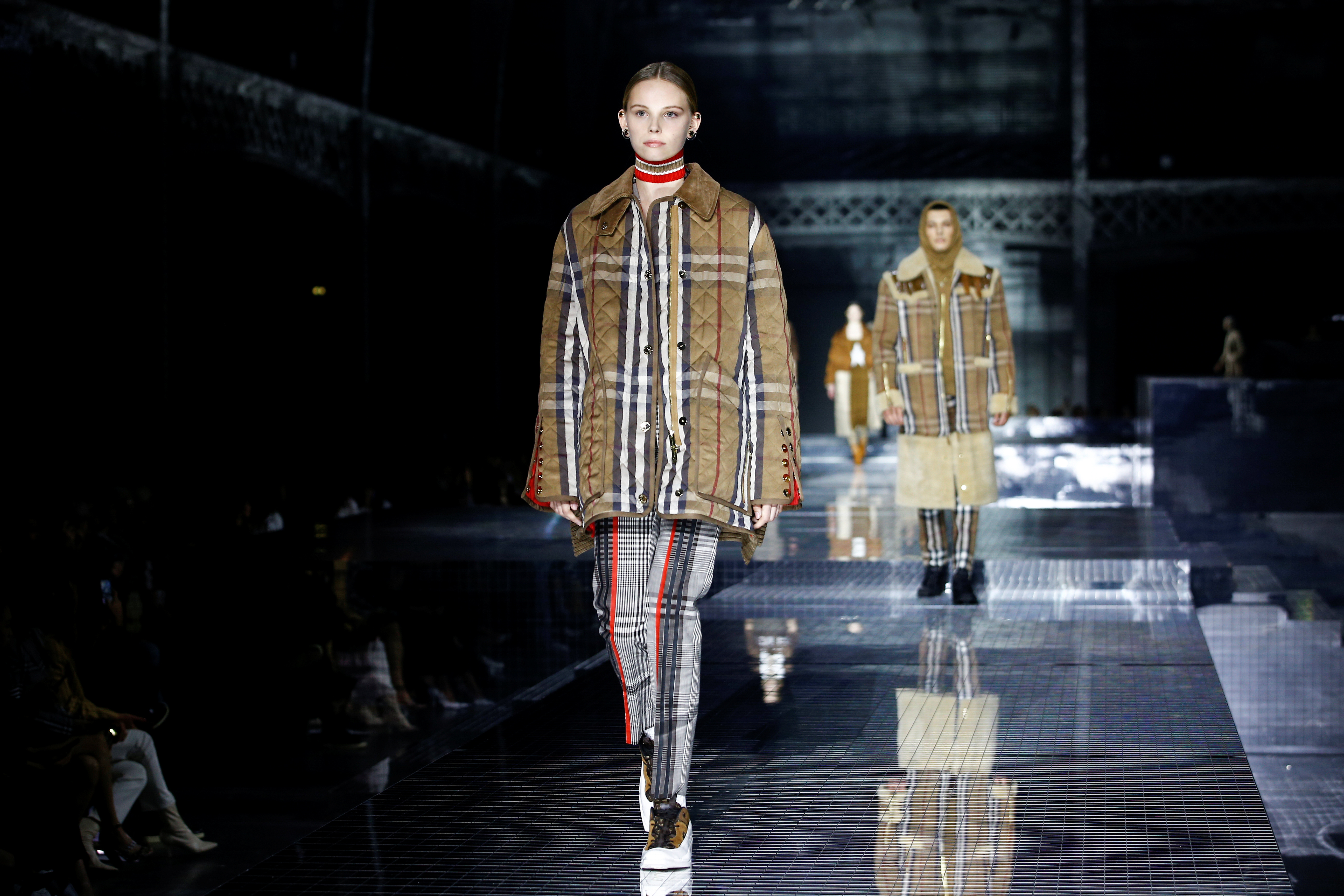 Burberry brings it back home with a twist at London fashion week, Burberry