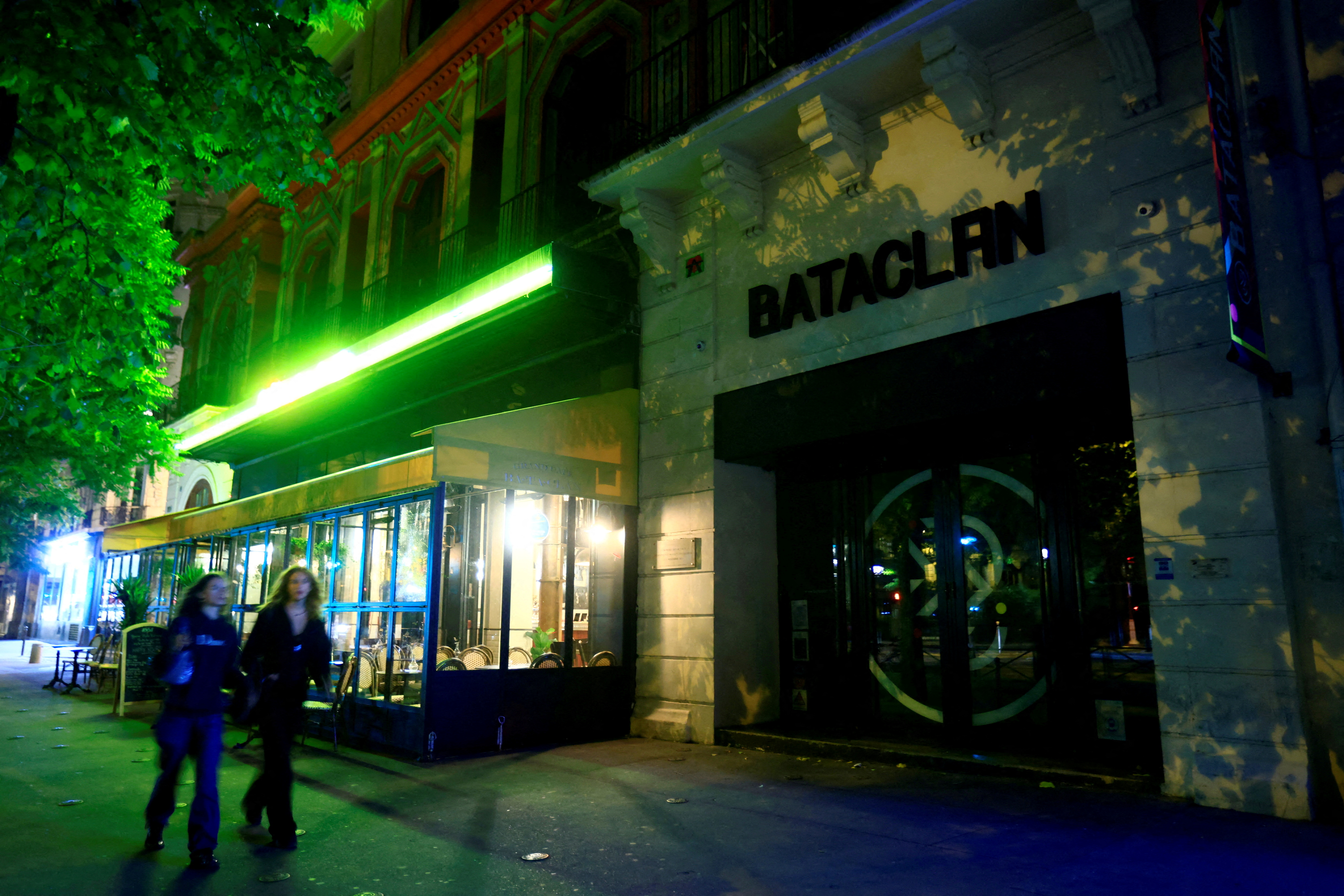 The Bataclan concert venue in Paris before the opening of the trial of the November 2015 Paris attacks