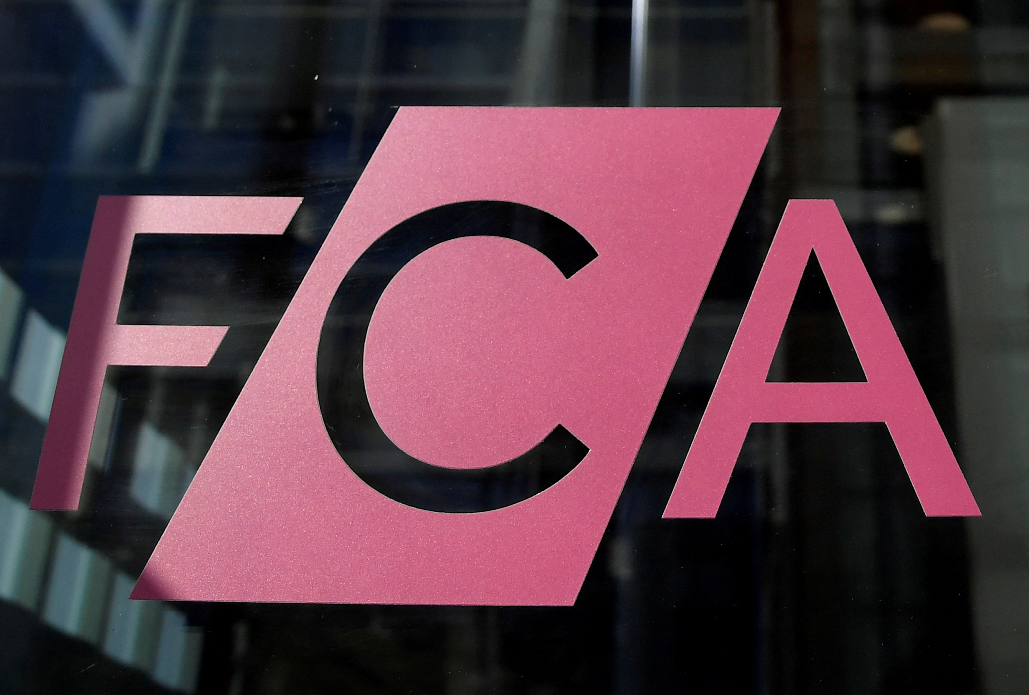 FCA signage seen at their head offices in London